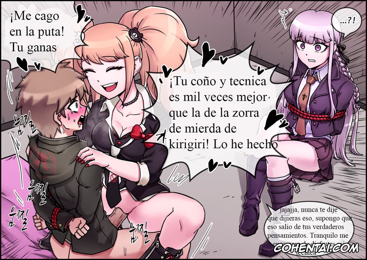 Danganronpa hentai, Junko Enoshima hentai, Kyouko Kirigiri hentai, Makoto Naegi hentai, Enoshima Junko Reverse Rape (Danganronpa), pagina 12