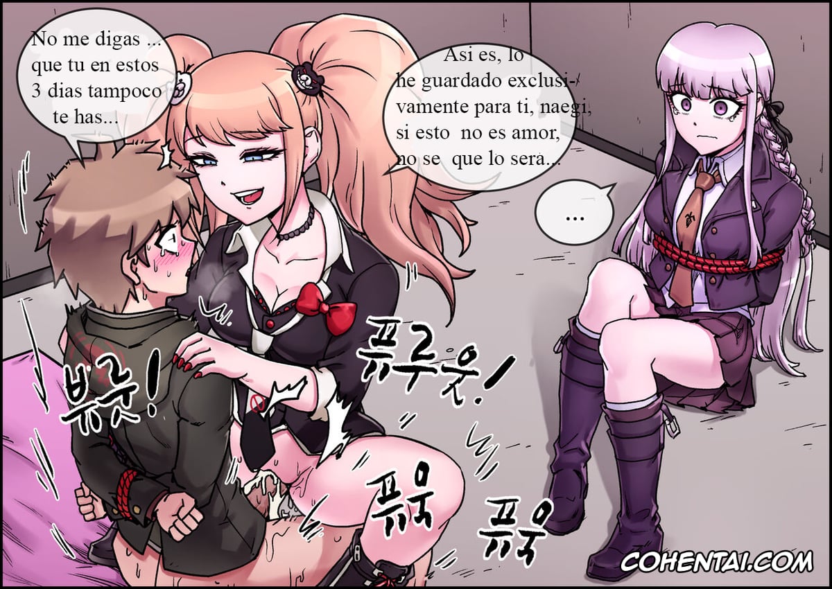 Danganronpa hentai, Junko Enoshima hentai, Kyouko Kirigiri hentai, Makoto Naegi hentai, Enoshima Junko Reverse Rape (Danganronpa), pagina 15