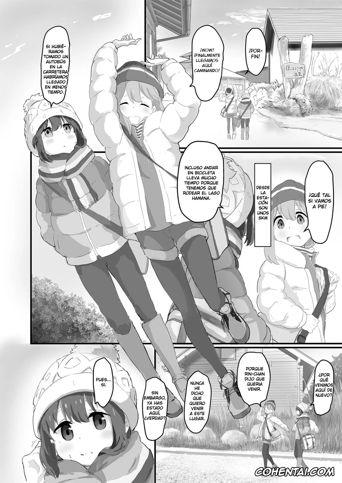 Yuru Camp | Laid-Back Camp hentai, Nadeshiko Kagamihara hentai, Rin Shima hentai, Nade Rin ga Onsen de (Yuru Camp), pagina 3