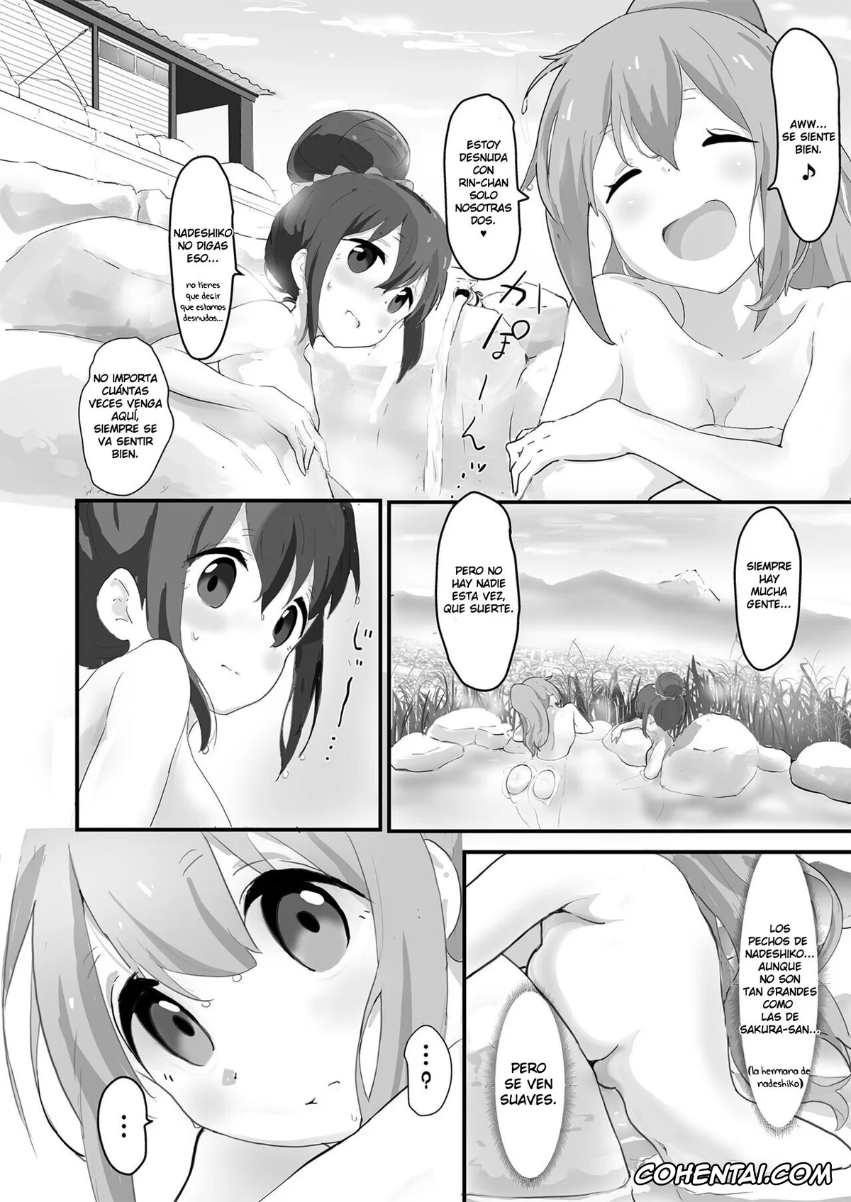 Yuru Camp | Laid-Back Camp porno, Nadeshiko Kagamihara porno, Rin Shima porno, Nade Rin ga Onsen de (Yuru Camp), pagina 5
