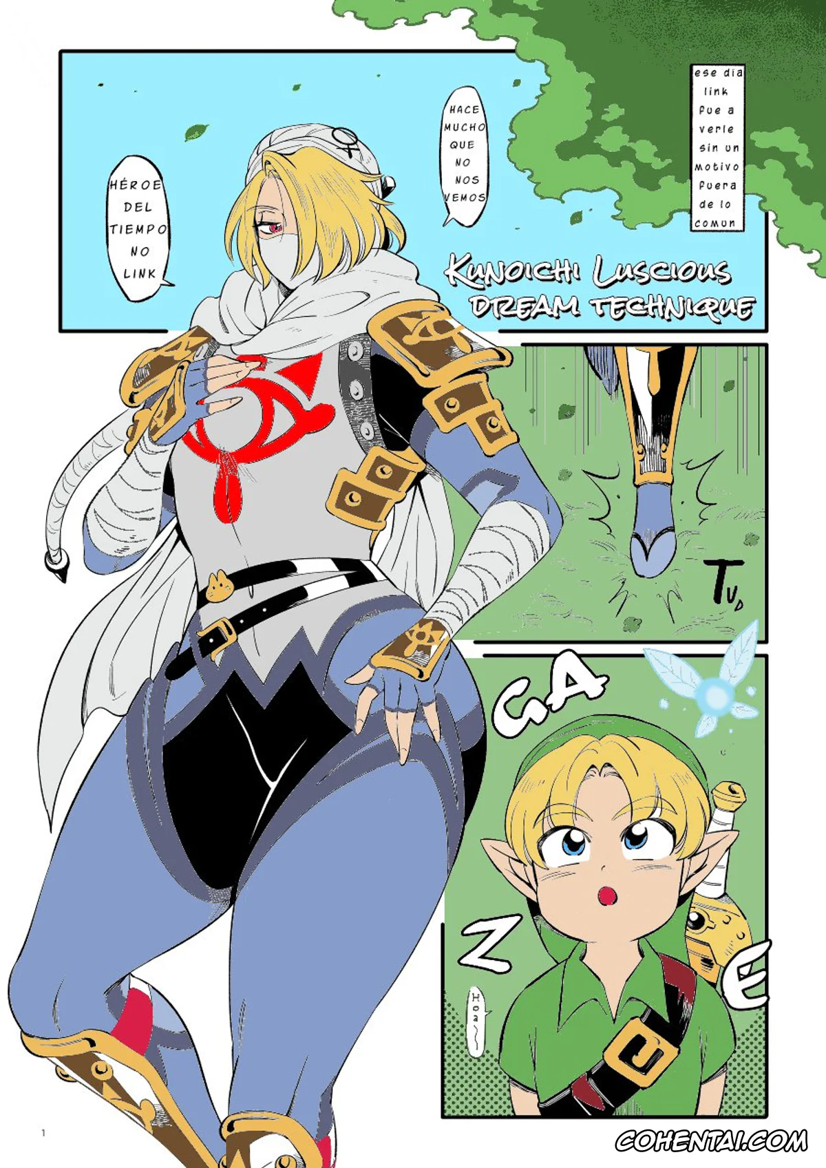 The Legend Of Zelda porno, Link porno, Sheik porno, Técnica Kunoichi del sueño delicioso (The Legend of Zelda), pagina 2