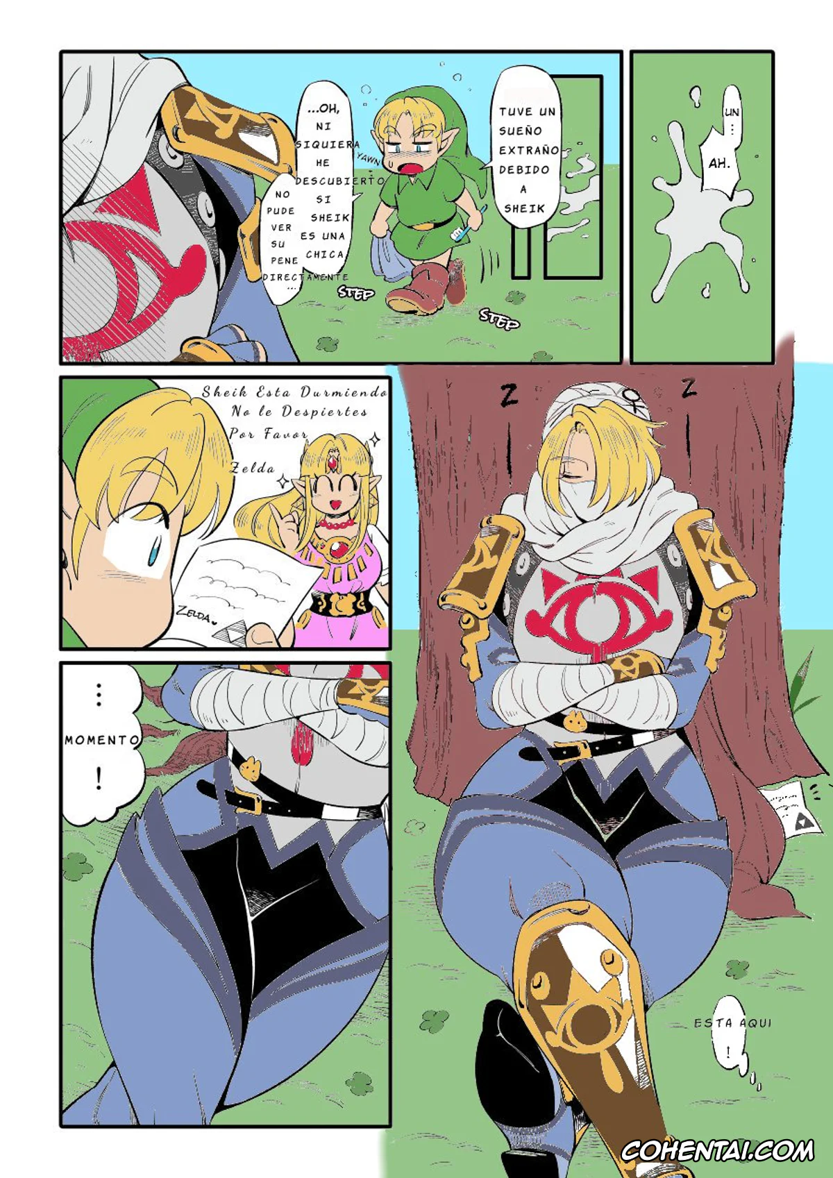 The Legend Of Zelda porno, Link porno, Sheik porno, Técnica Kunoichi del sueño delicioso (The Legend of Zelda), pagina 5