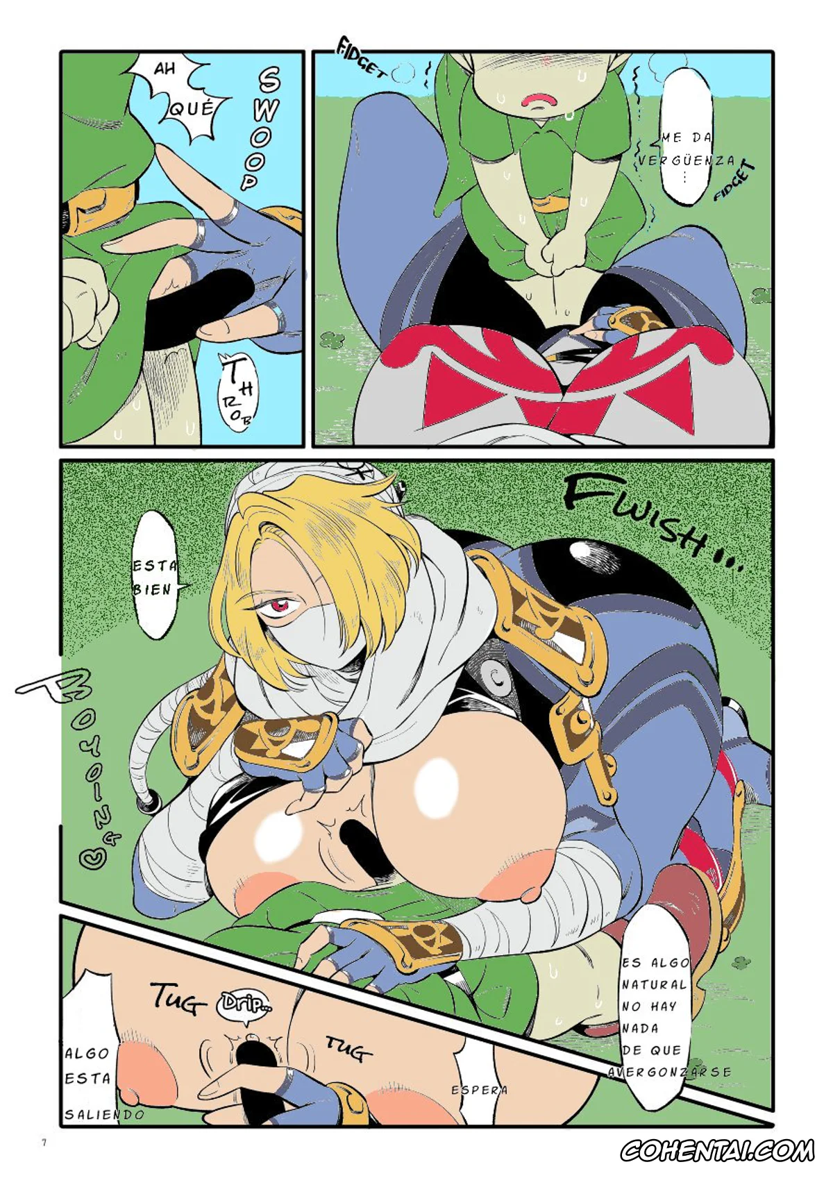 The Legend Of Zelda porno, Link porno, Sheik porno, Técnica Kunoichi del sueño delicioso (The Legend of Zelda), pagina 8