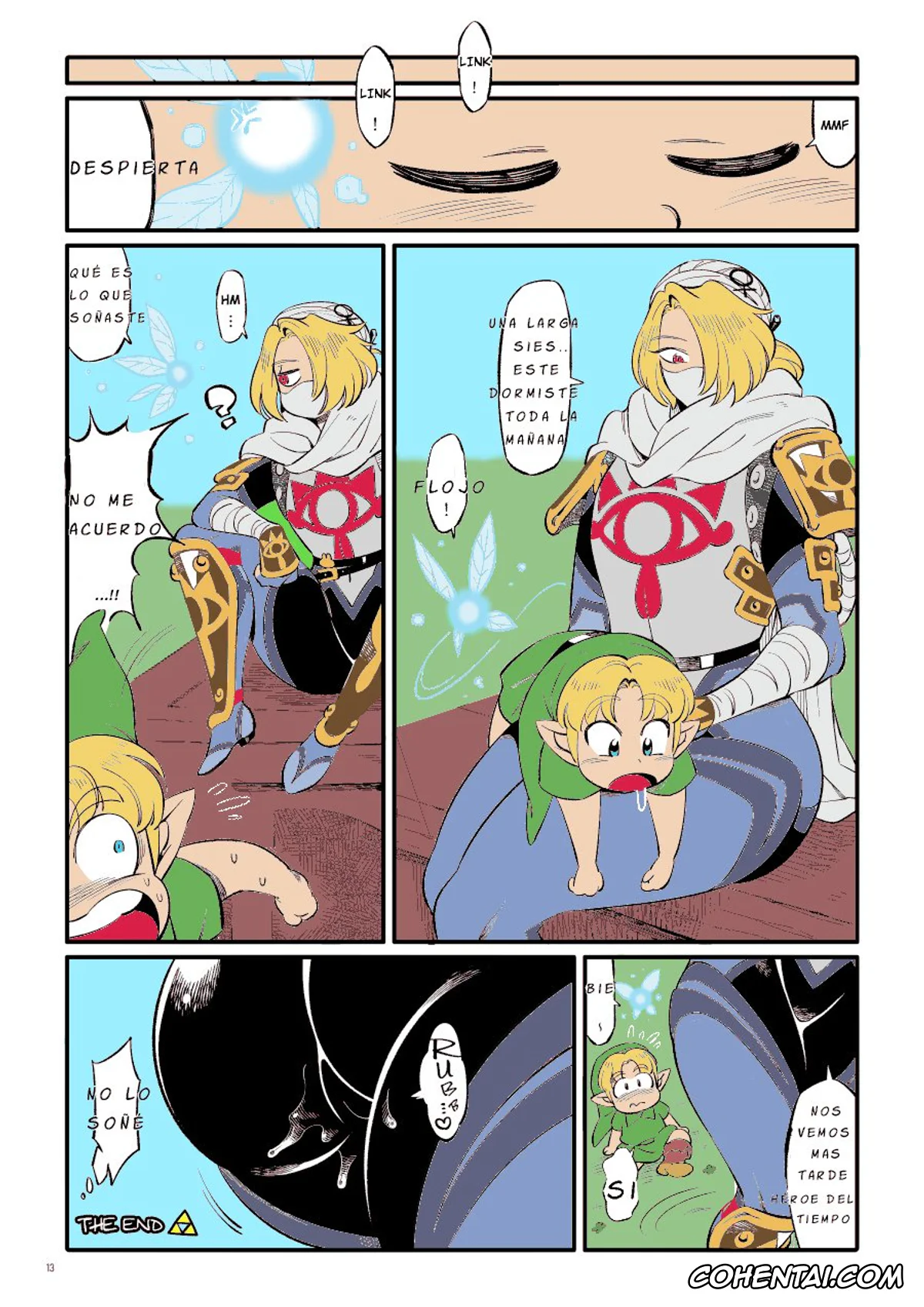 The Legend Of Zelda porno, Link porno, Sheik porno, Técnica Kunoichi del sueño delicioso (The Legend of Zelda), pagina 14