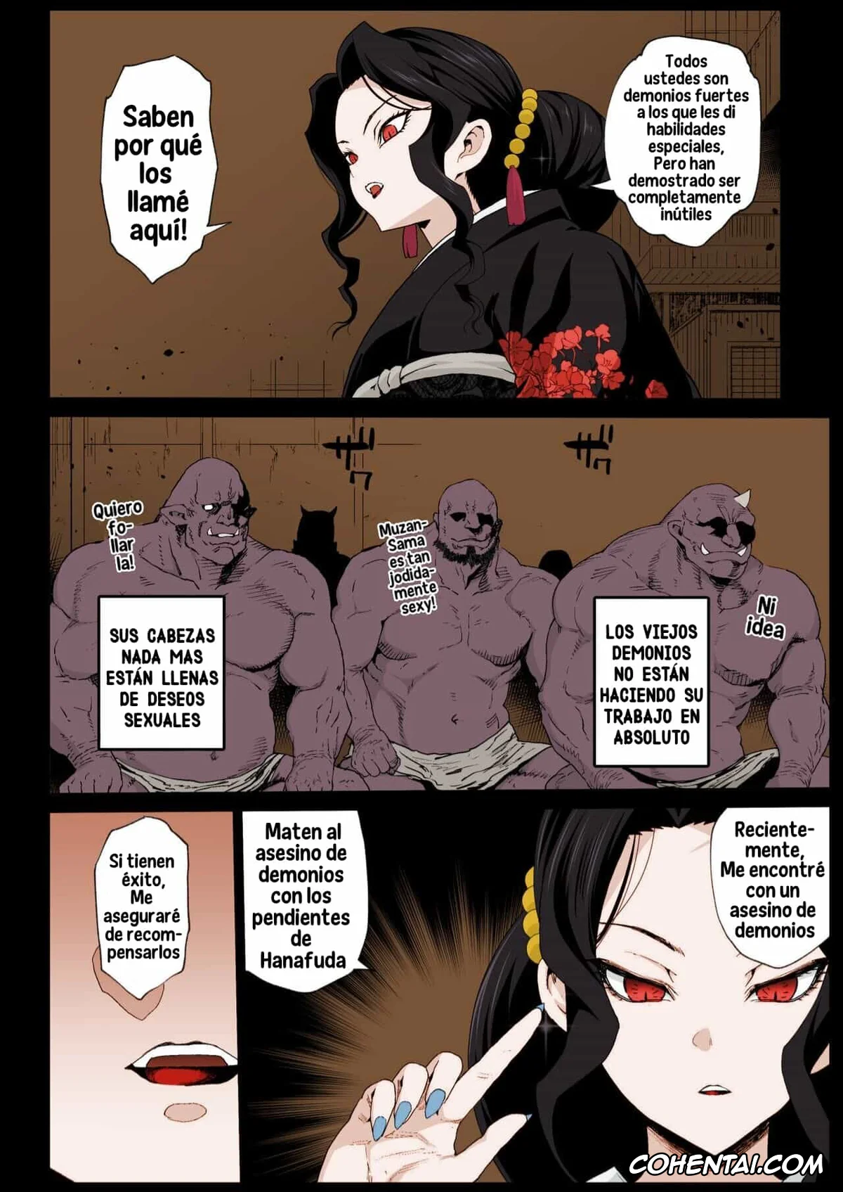 Kimetsu No Yaiba | Demon Slayer xxx, Mother Spider Demon xxx, Mukago xxx, Muzan Kibutsuji xxx, Susamaru xxx, Mesu Ochi Onna Muzan-sama – RAPE OF DEMON SLAYER 4 (Kimetsu no Yaiba), pagina 4