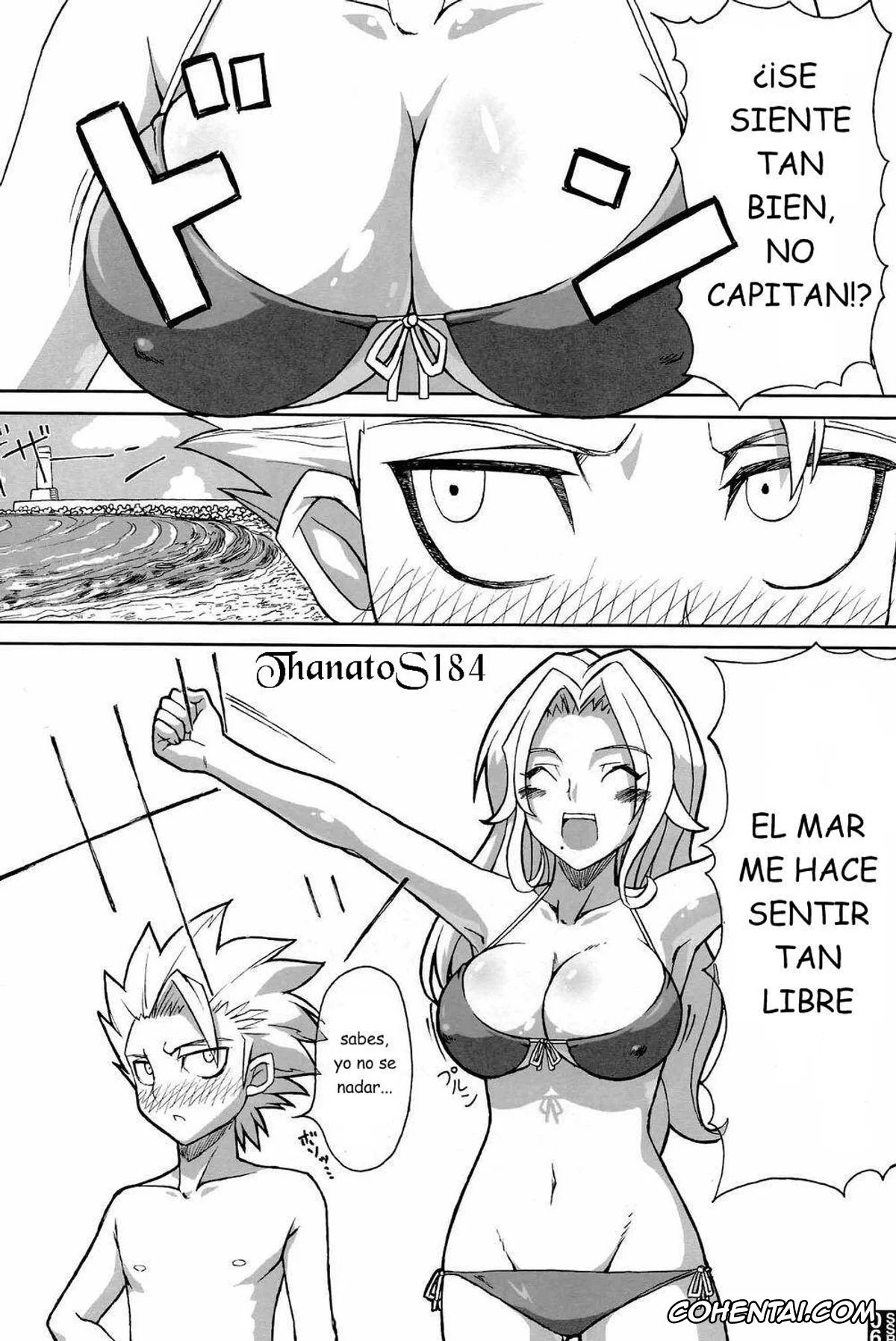 Bleach xxx, Rangiku Matsumoto xxx, Toushirou Hitsugaya xxx, Sexy Summer Beach (Bleach), pagina 4
