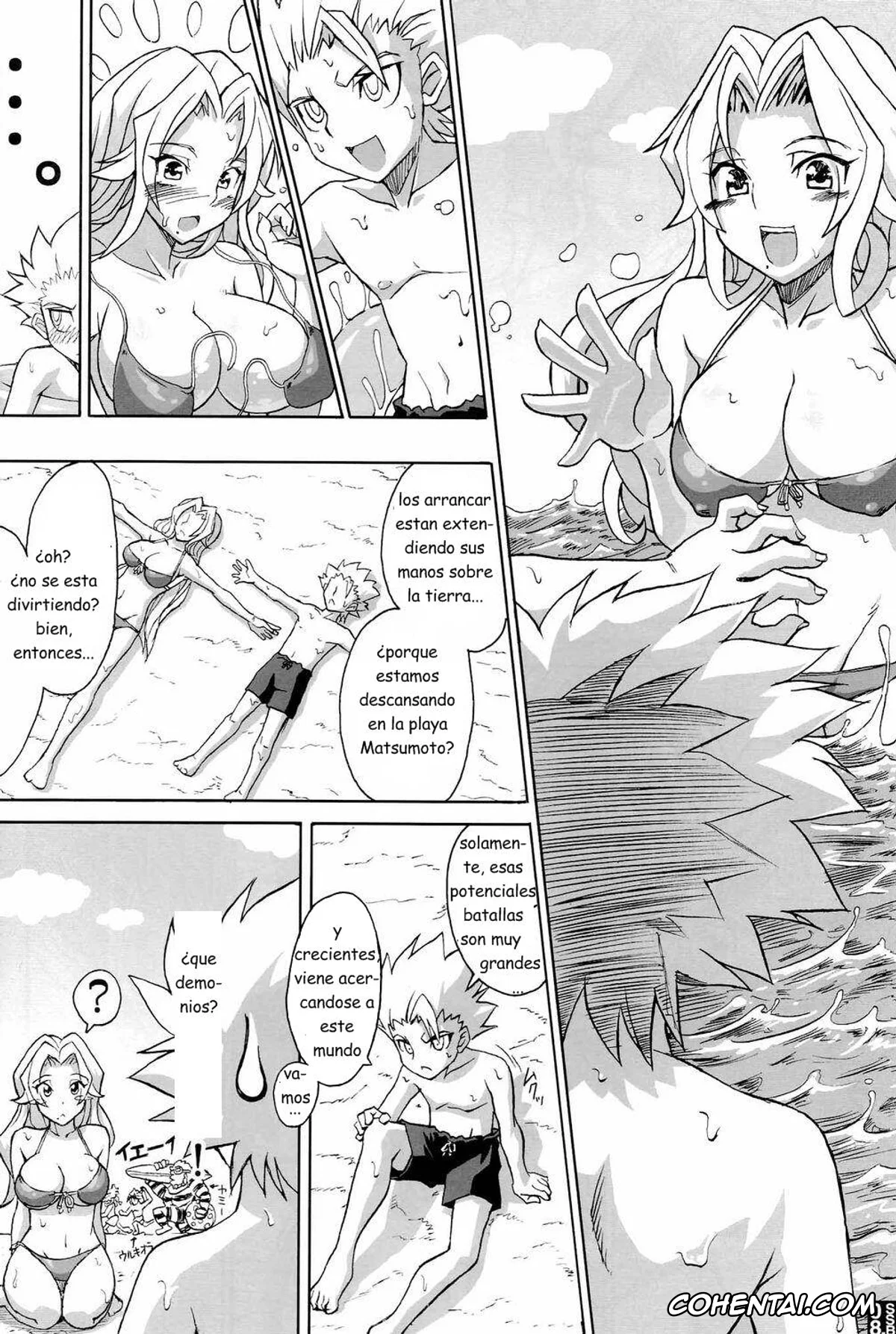 Bleach hentai, Rangiku Matsumoto hentai, Toushirou Hitsugaya hentai, Sexy Summer Beach (Bleach), pagina 6