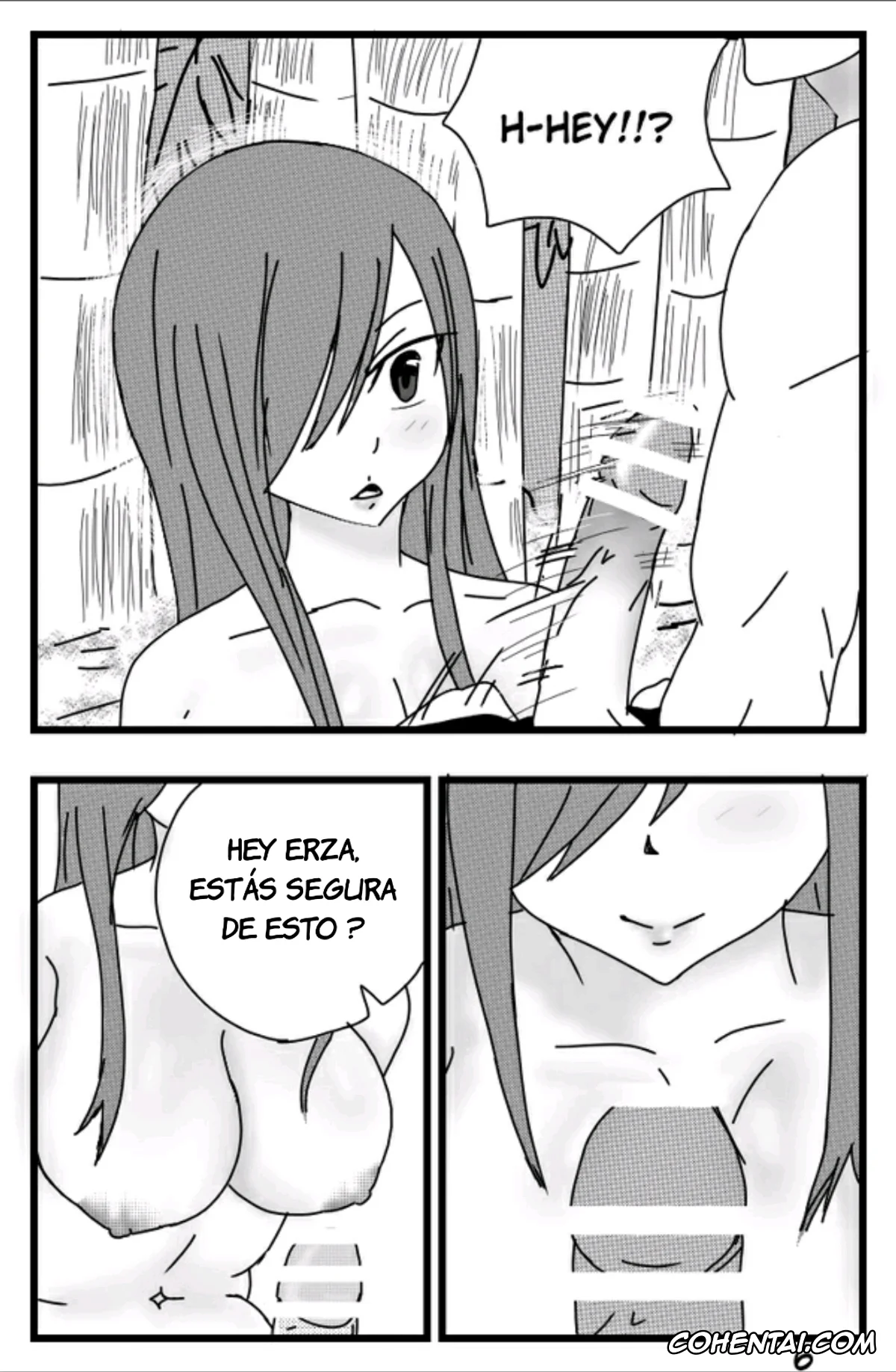 Fairy Tail hentai, Erza Scarlet hentai, Natsu Dragneel hentai, La ayuda de Erza (Fairy Tail), pagina 6