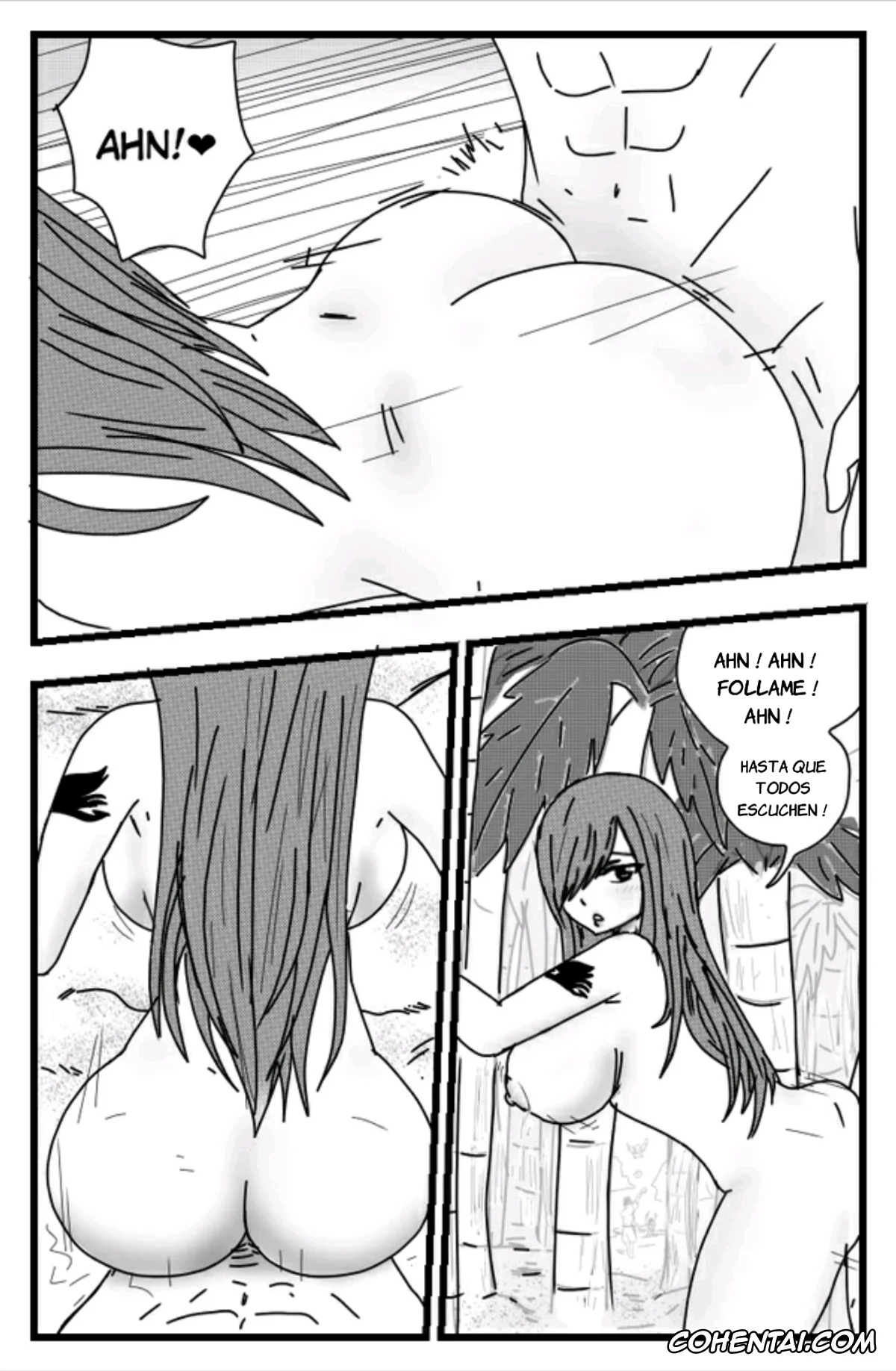 Fairy Tail xxx, Erza Scarlet xxx, Natsu Dragneel xxx, La ayuda de Erza (Fairy Tail), pagina 16