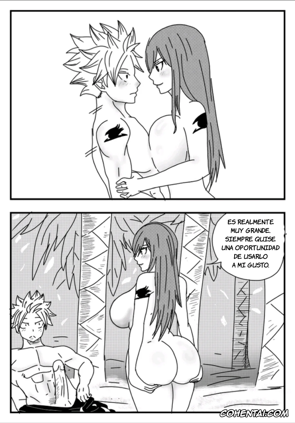 Fairy Tail porno, Erza Scarlet porno, Natsu Dragneel porno, La ayuda de Erza (Fairy Tail), pagina 20