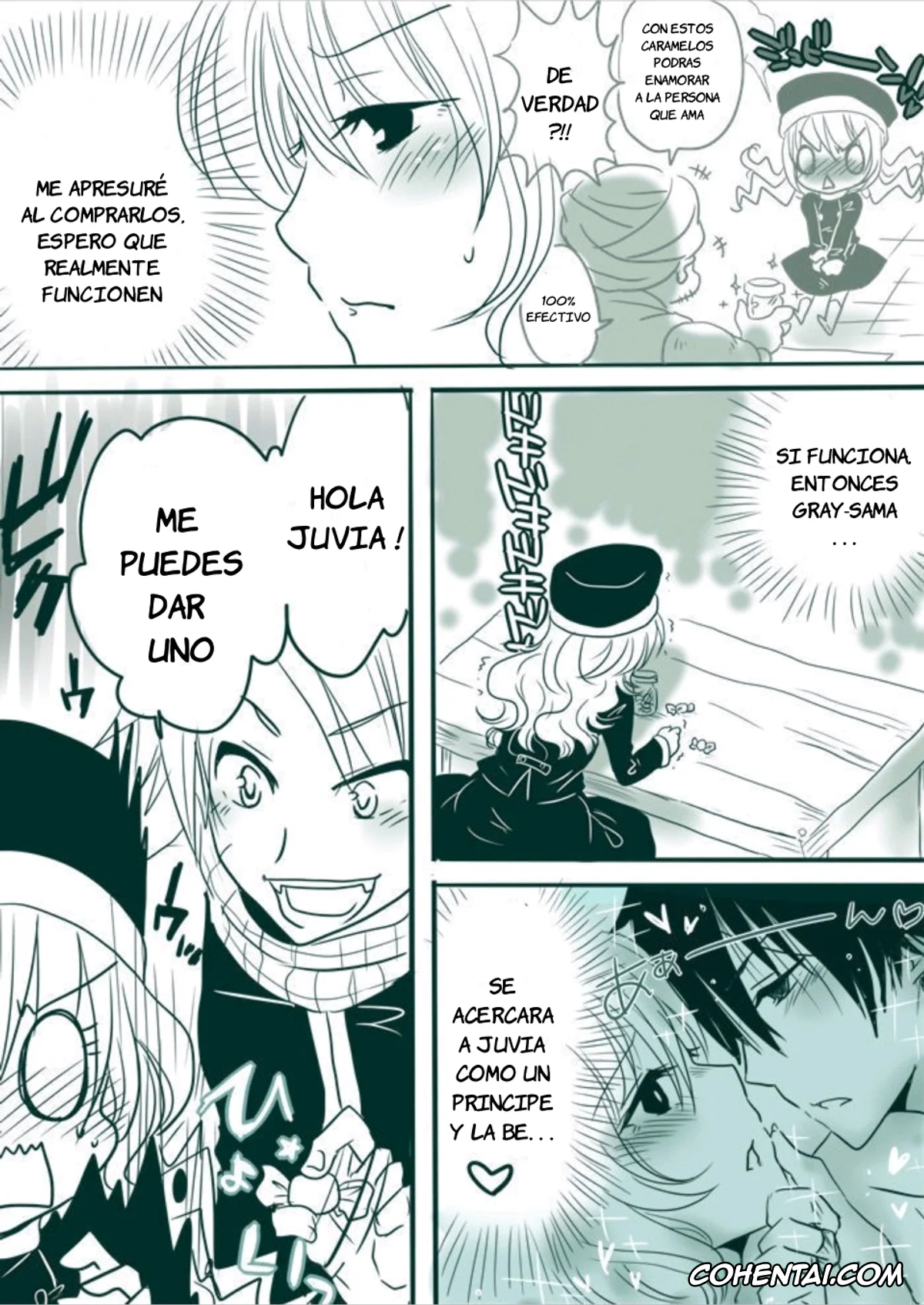 Fairy Tail hentai, Lucy Heartfilia hentai, Natsu Dragneel hentai, Candy★Panic (Fairy Tail), pagina 3