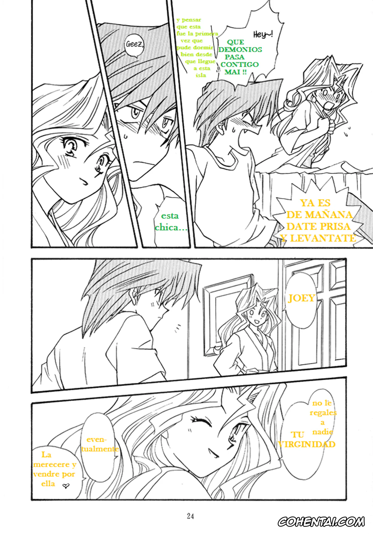 Yu-Gi-Oh! xxx, Joey Wheeler | Katsuya Jonouchi xxx, Mai Valentine | Mai Kujaku xxx, Yogoto no Duelist (Yu-Gi-Oh!), pagina 22