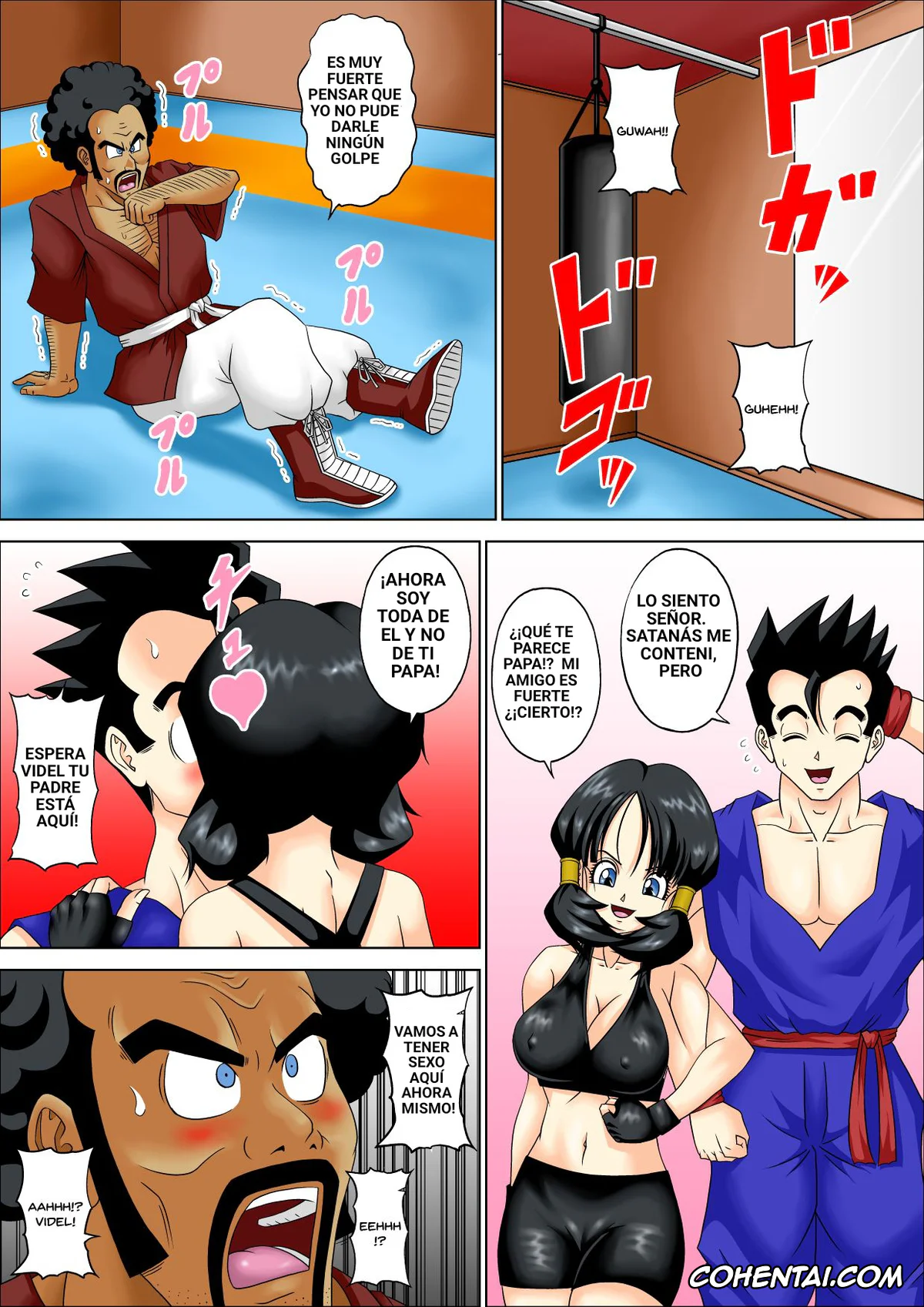Dragon Ball Z hentai, Mister Satan hentai, Son Gohan hentai, Videl hentai, SPARRING FUCK (Dragon Ball Z), pagina 27