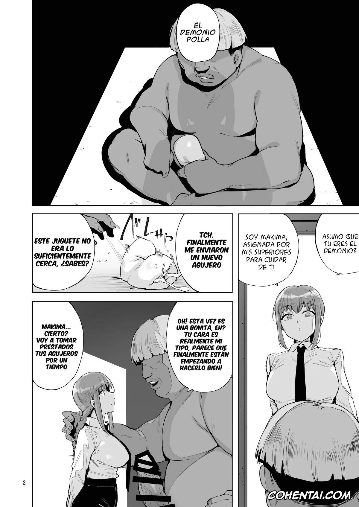 Chainsaw Man hentai, Makima hentai, Makima VS Chinpo no Akuma (Chainsaw Man), pagina 3