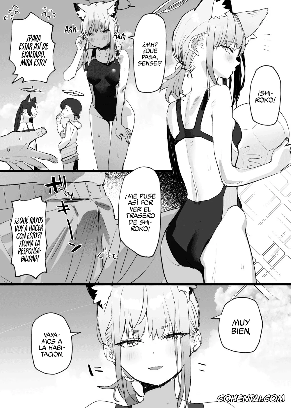 Blue Archive xxx, Shiroko Sunaookami xxx, Mizugi Shiroko Ero Manga (Blue Archive), pagina 1