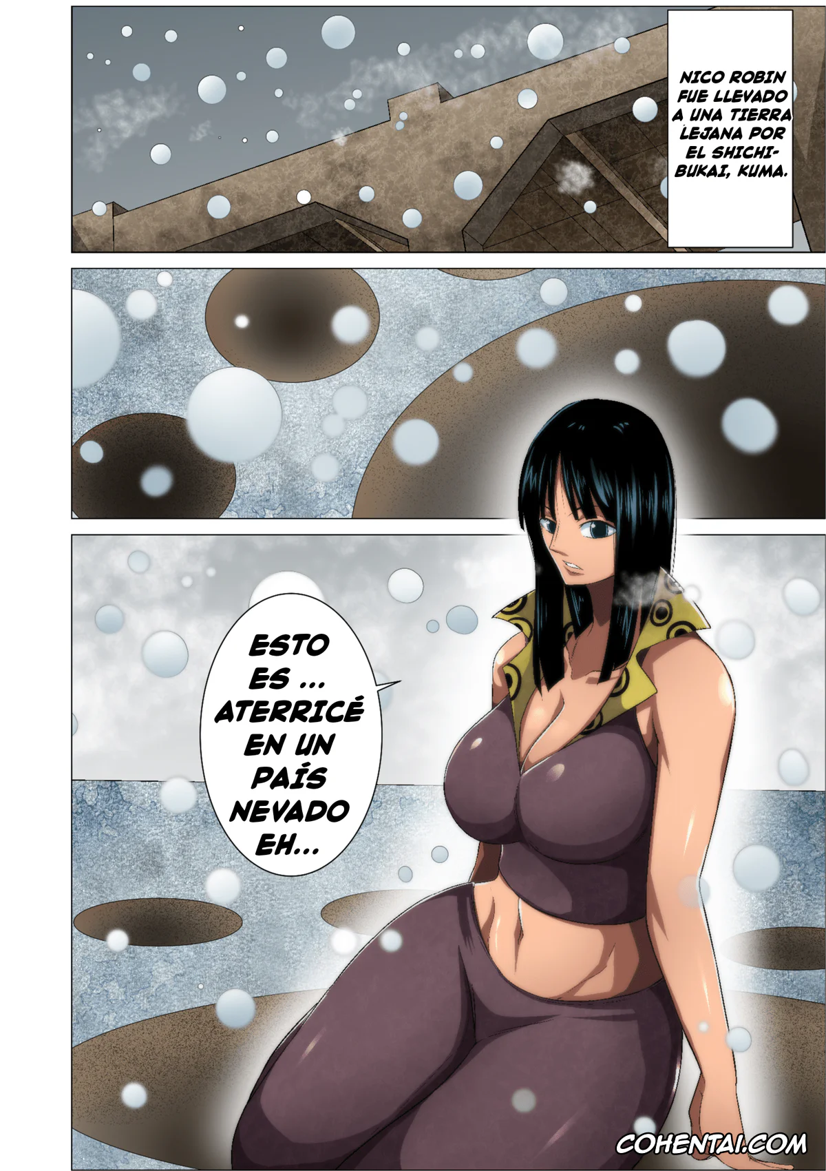 One Piece porno, Nico Robin porno, Saint Charloss porno, Torawareta Bakunyuu Kaizoku no Matsuro (One Piece), pagina 2