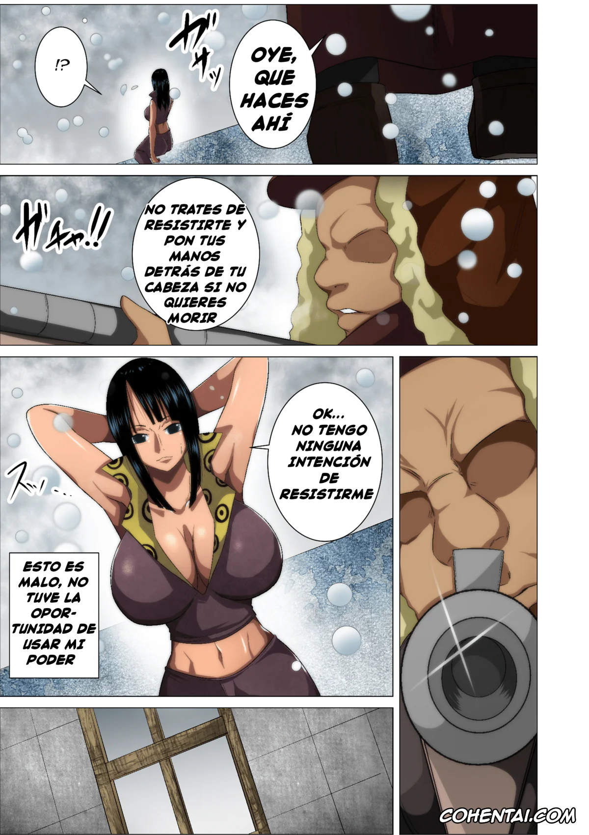 One Piece hentai, Nico Robin hentai, Saint Charloss hentai, Torawareta Bakunyuu Kaizoku no Matsuro (One Piece), pagina 3