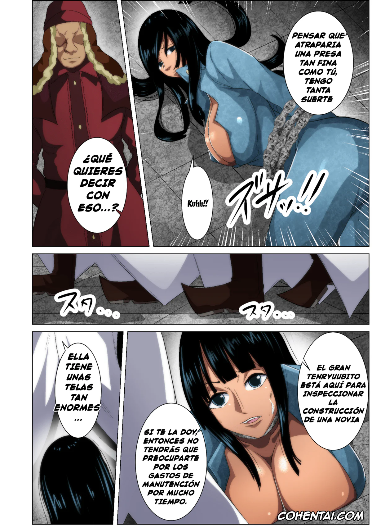 One Piece xxx, Nico Robin xxx, Saint Charloss xxx, Torawareta Bakunyuu Kaizoku no Matsuro (One Piece), pagina 4
