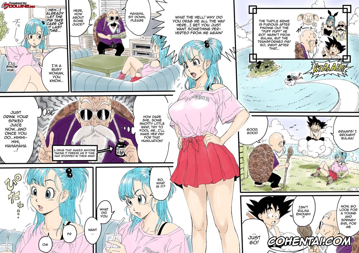 Dragon Ball xxx, Bulma Briefs xxx, Master Roshi xxx, Bulma ✕ Kame-Sennin Last (Dragon Ball), pagina 1