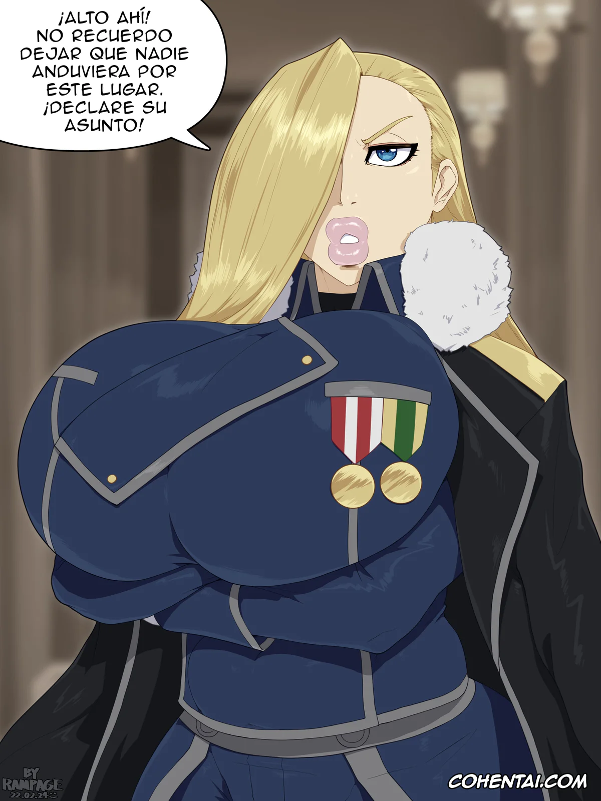 Fullmetal Alchemist | Hagane No Renkinjutsushi xxx, Olivier Mira Armstrong xxx, 2022.02 Patreon Reward (Fullmetal Alchemist), pagina 1