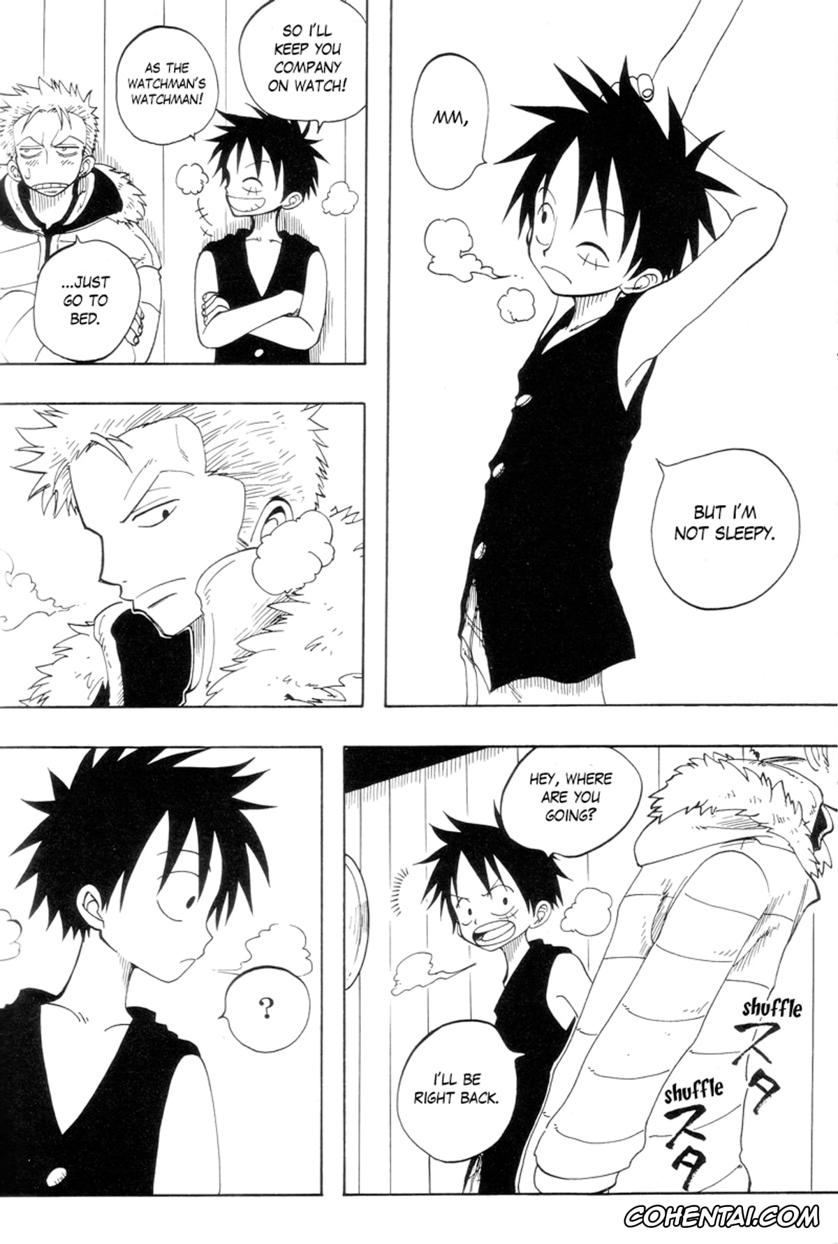 One Piece hentai, Monkey D. Luffy hentai, Roronoa Zoro hentai, ANTI REGRET (One Piece), pagina 9