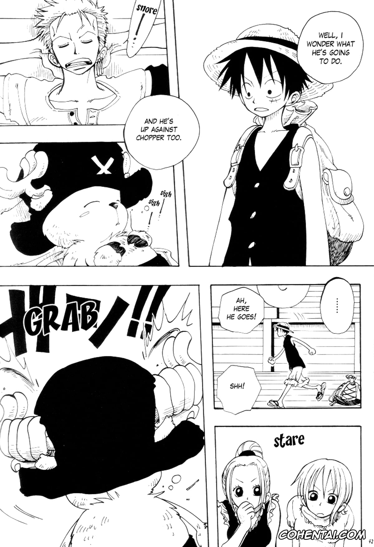 One Piece porno, Monkey D. Luffy porno, Roronoa Zoro porno, ANTI REGRET (One Piece), pagina 41