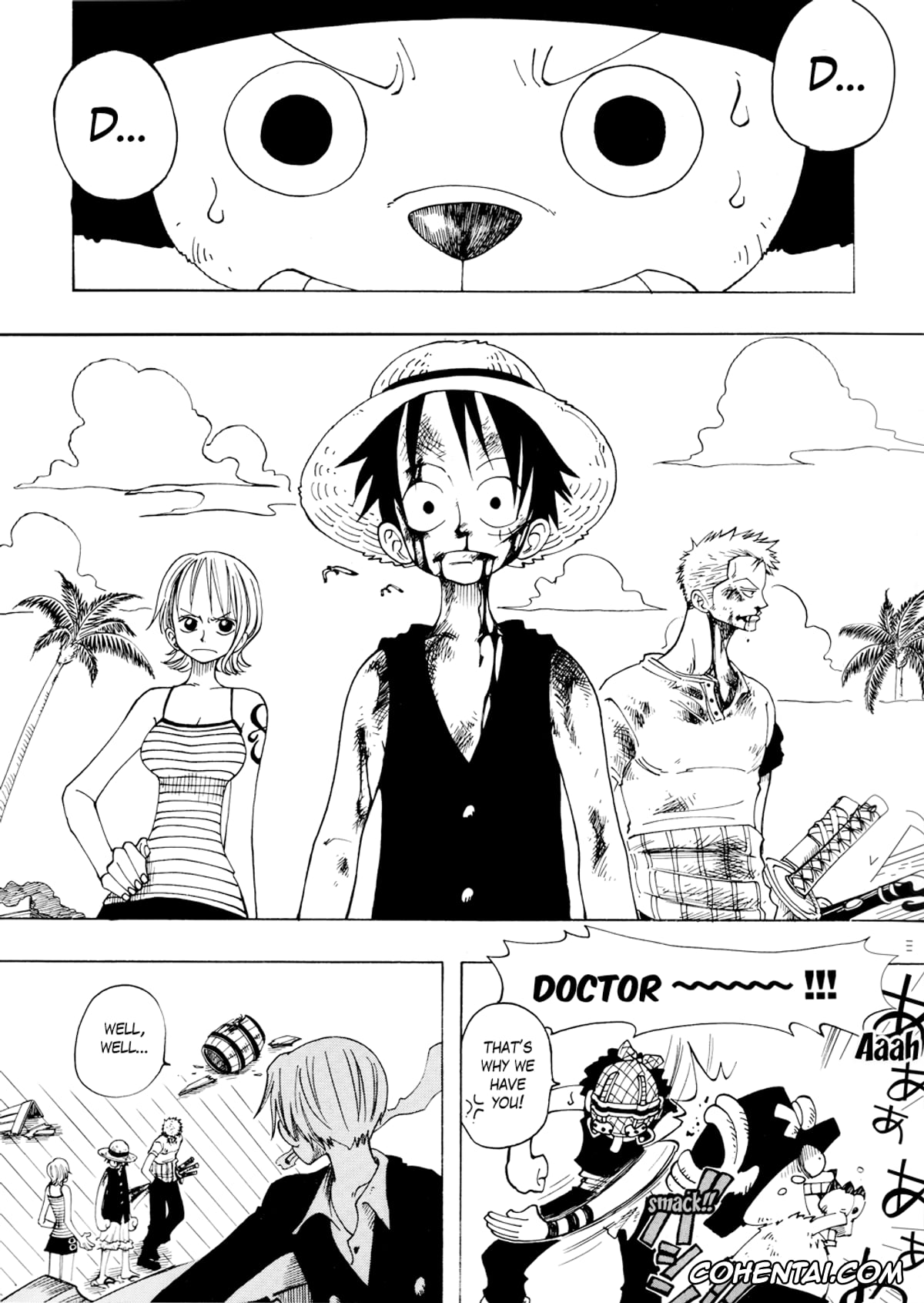 One Piece xxx, Monkey D. Luffy xxx, Roronoa Zoro xxx, DYNAMITE WOLVES (One Piece), pagina 4