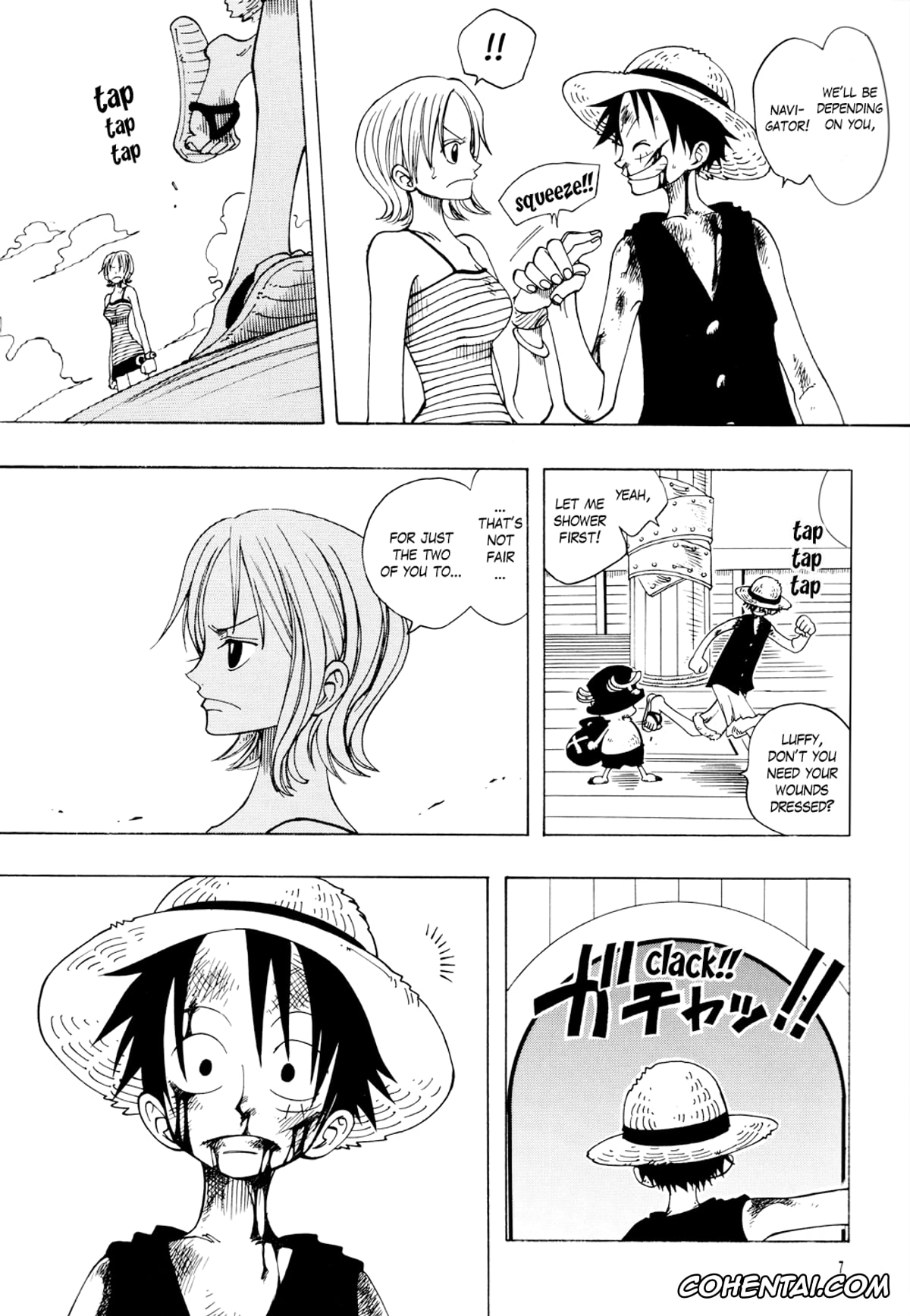 One Piece hentai, Monkey D. Luffy hentai, Roronoa Zoro hentai, DYNAMITE WOLVES (One Piece), pagina 6