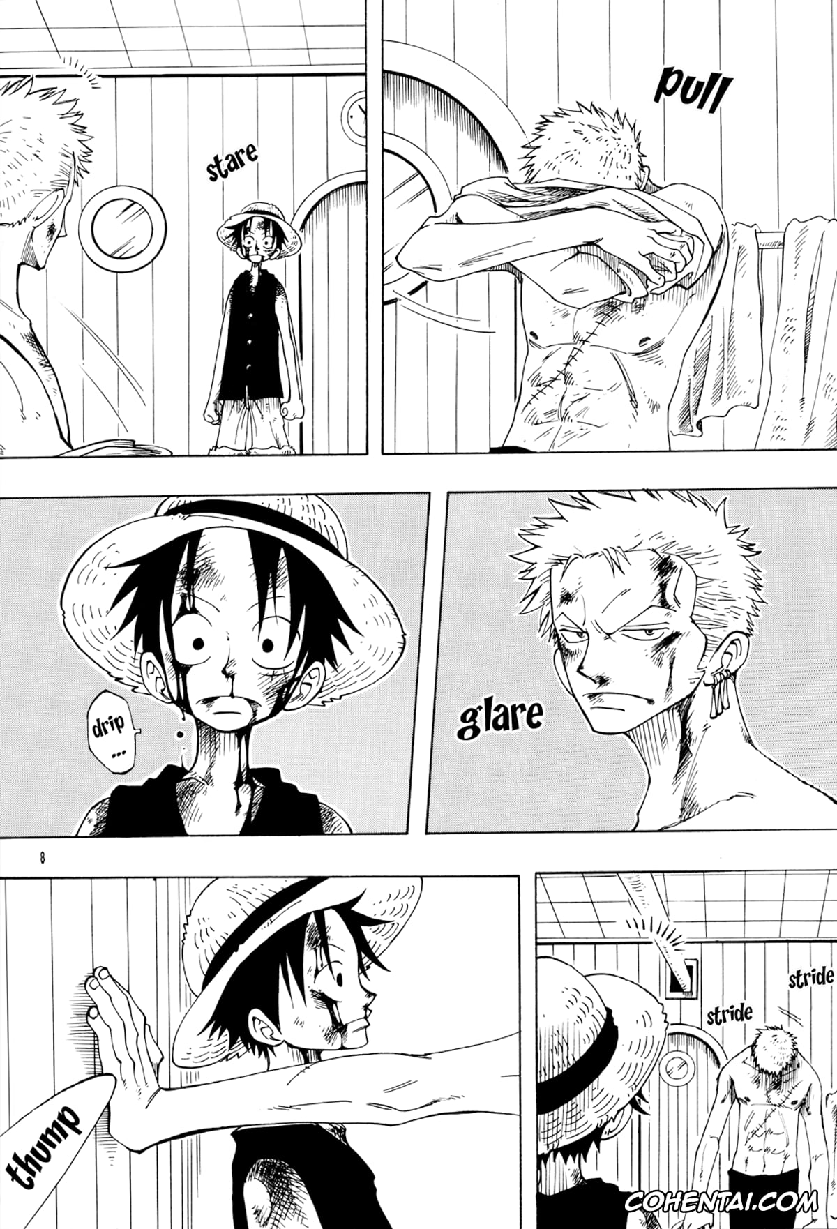 One Piece xxx, Monkey D. Luffy xxx, Roronoa Zoro xxx, DYNAMITE WOLVES (One Piece), pagina 7