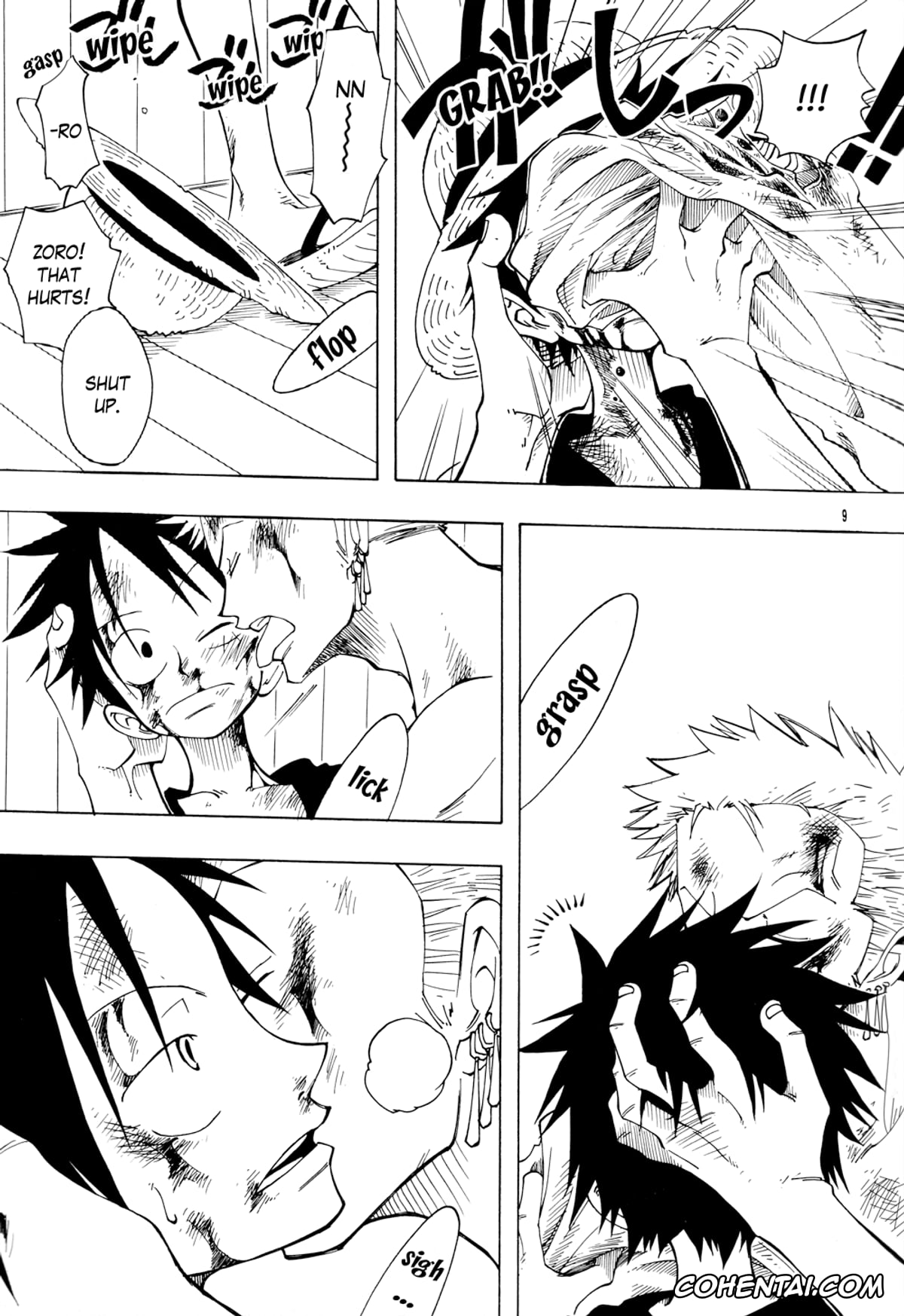 One Piece porno, Monkey D. Luffy porno, Roronoa Zoro porno, DYNAMITE WOLVES (One Piece), pagina 8