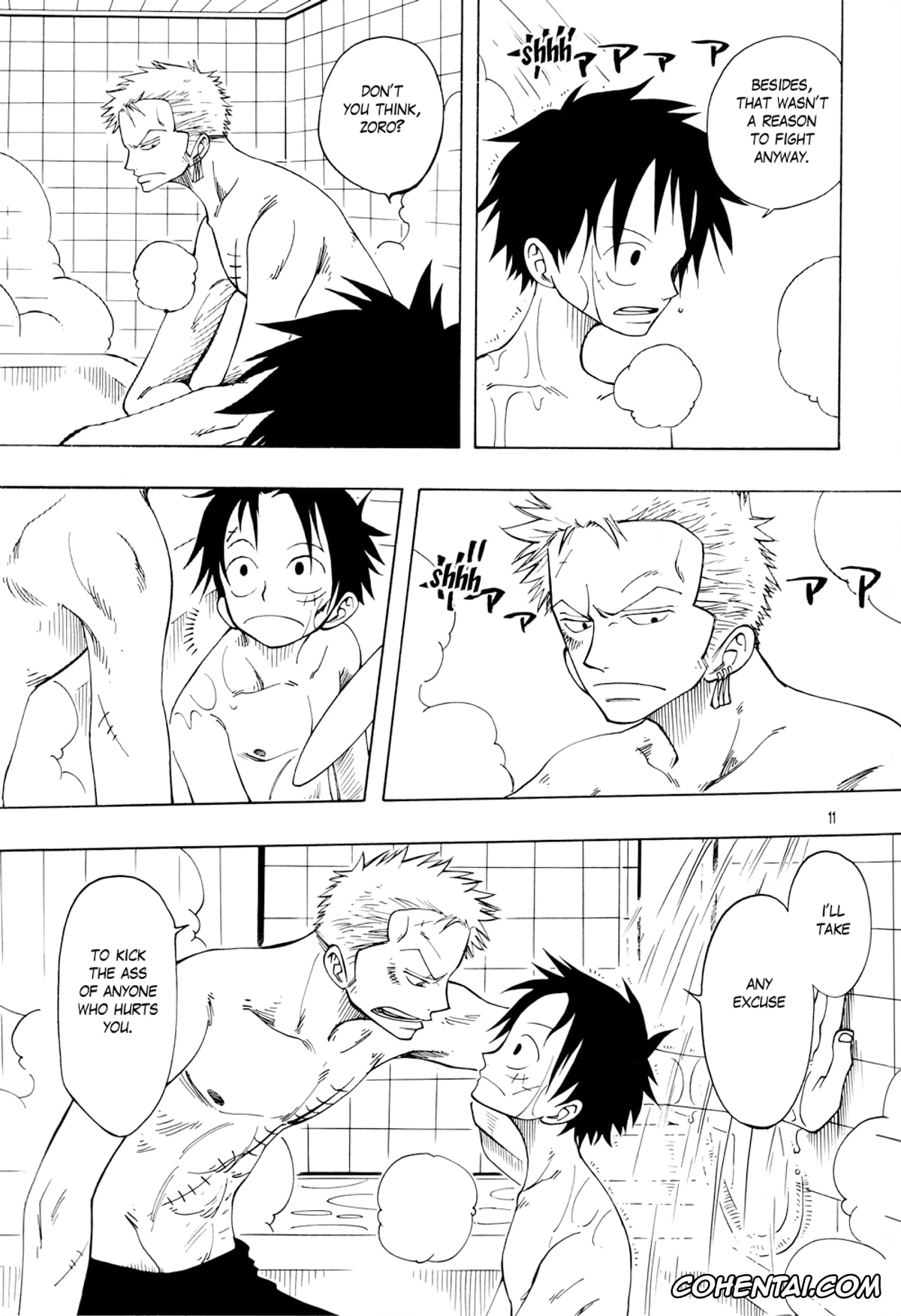 One Piece xxx, Monkey D. Luffy xxx, Roronoa Zoro xxx, DYNAMITE WOLVES (One Piece), pagina 10