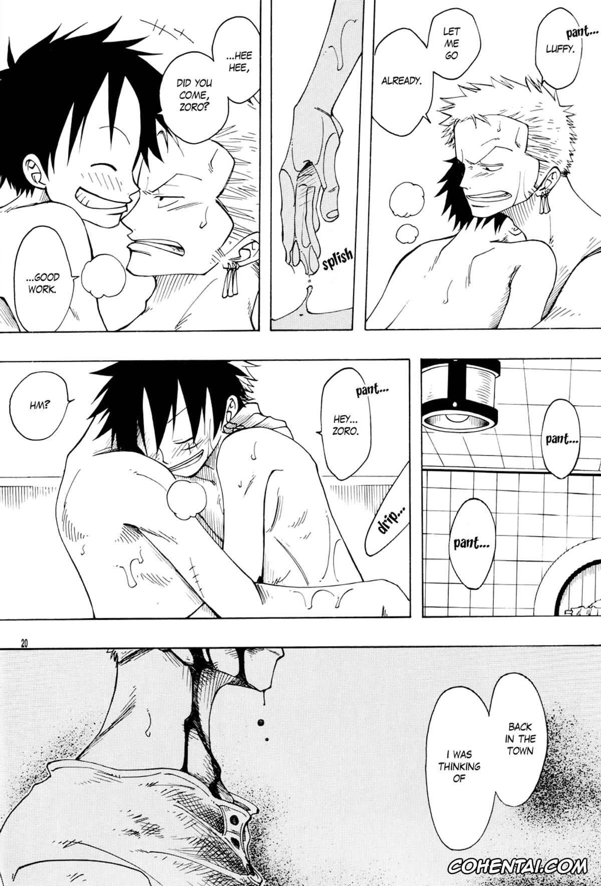 One Piece xxx, Monkey D. Luffy xxx, Roronoa Zoro xxx, DYNAMITE WOLVES (One Piece), pagina 19