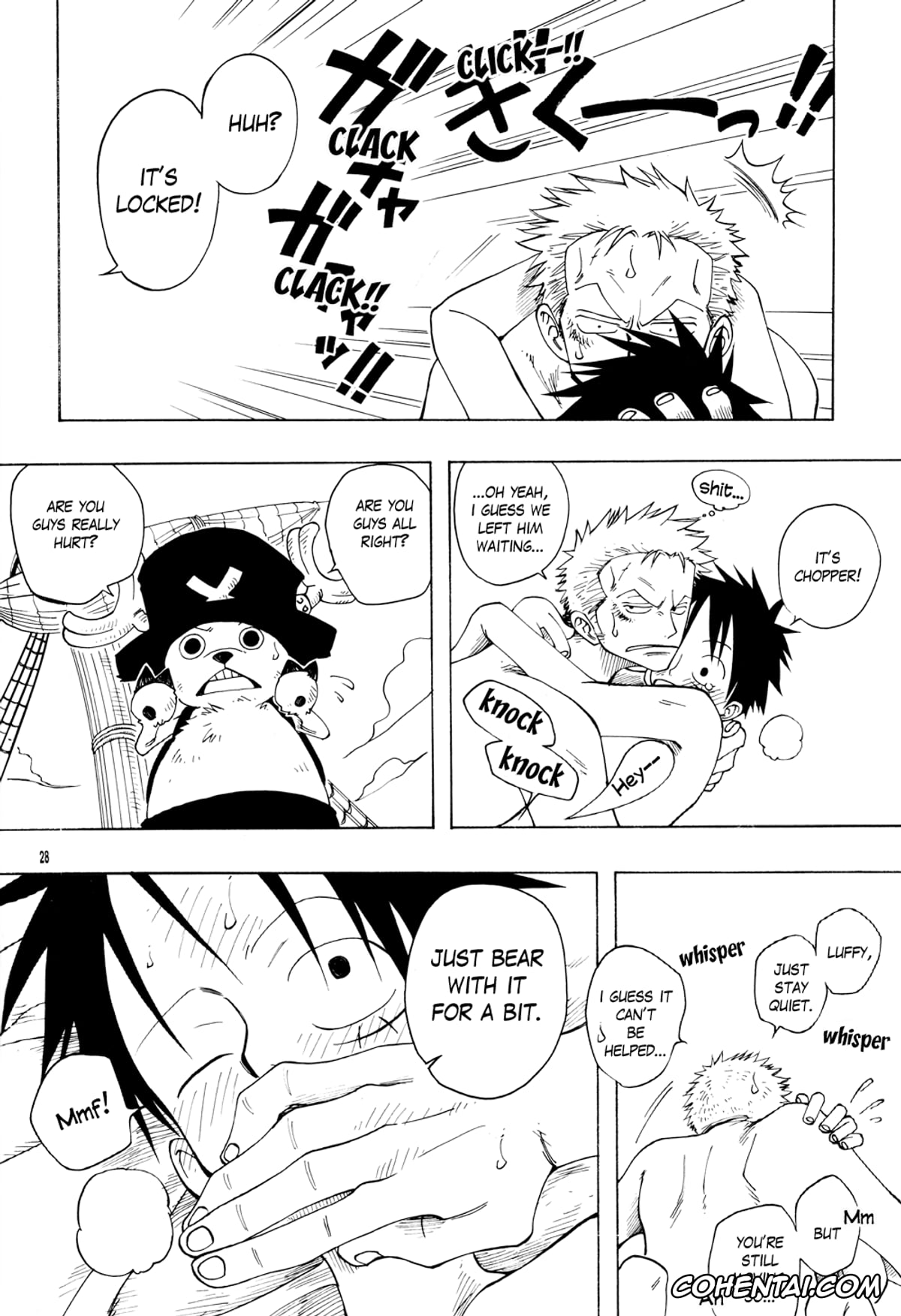 One Piece hentai, Monkey D. Luffy hentai, Roronoa Zoro hentai, DYNAMITE WOLVES (One Piece), pagina 27