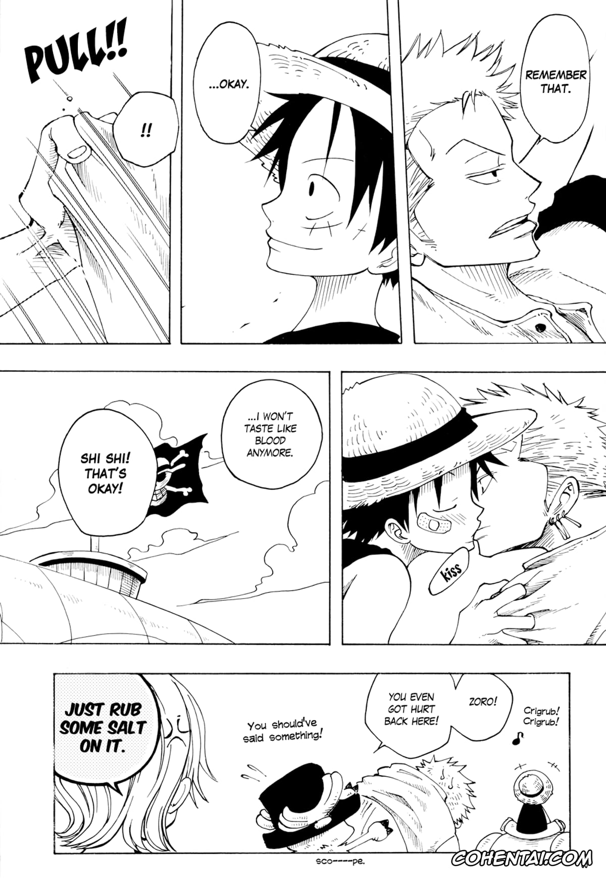 One Piece xxx, Monkey D. Luffy xxx, Roronoa Zoro xxx, DYNAMITE WOLVES (One Piece), pagina 34