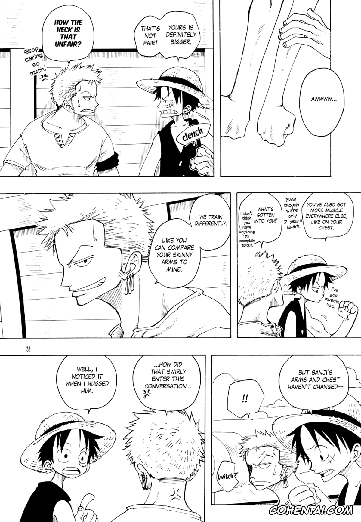One Piece xxx, Monkey D. Luffy xxx, Roronoa Zoro xxx, DYNAMITE WOLVES (One Piece), pagina 37