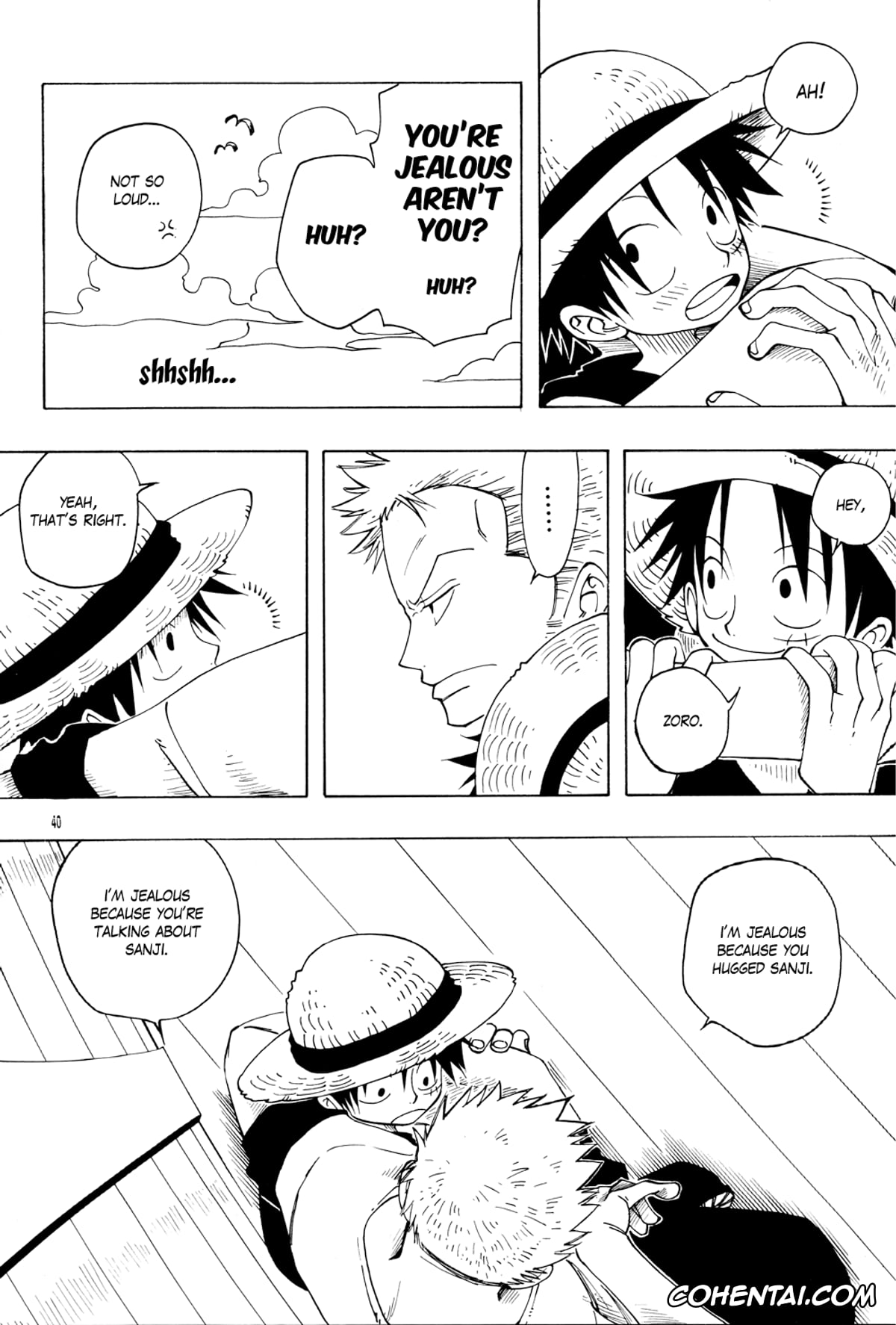 One Piece hentai, Monkey D. Luffy hentai, Roronoa Zoro hentai, DYNAMITE WOLVES (One Piece), pagina 39
