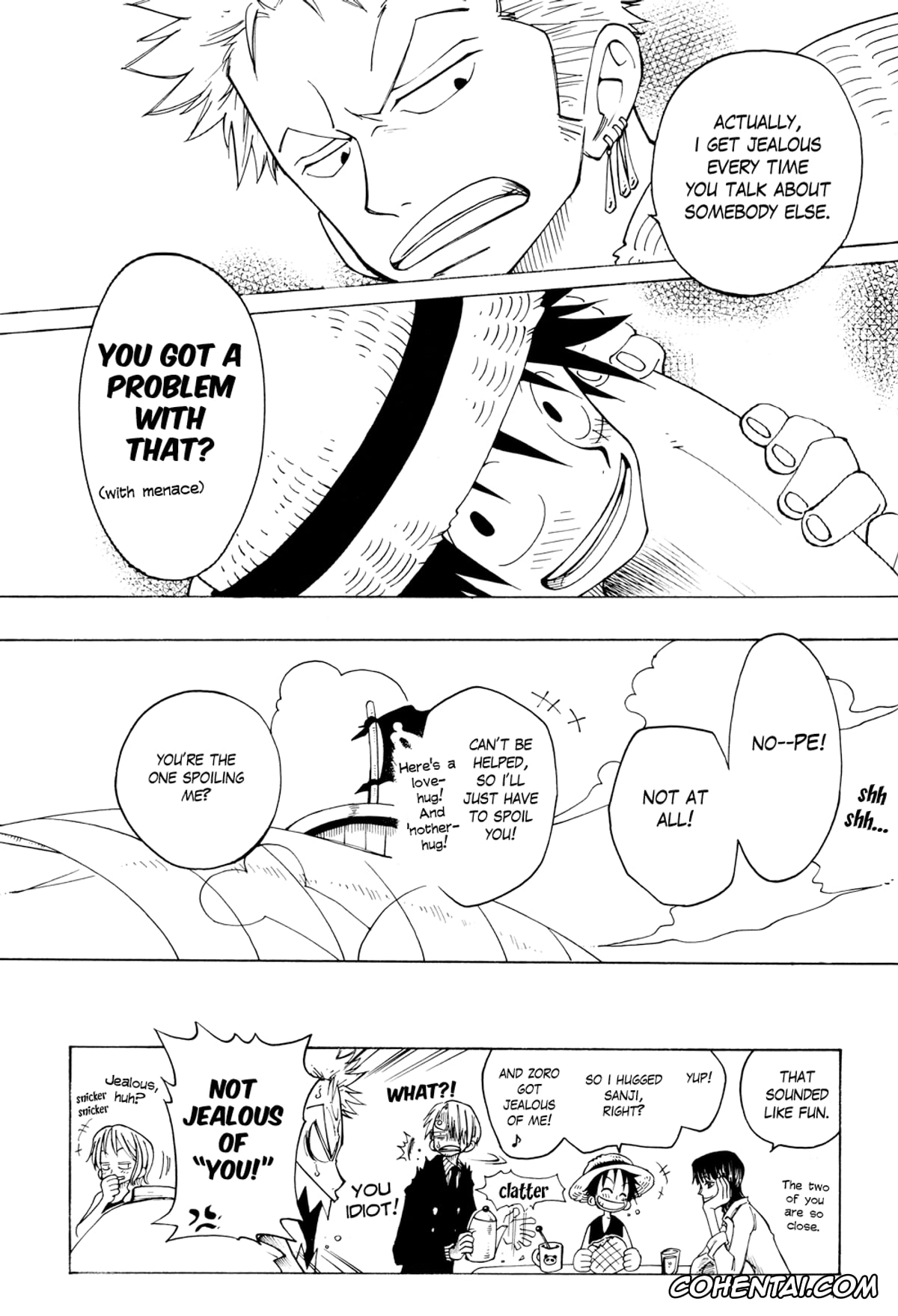 One Piece xxx, Monkey D. Luffy xxx, Roronoa Zoro xxx, DYNAMITE WOLVES (One Piece), pagina 40
