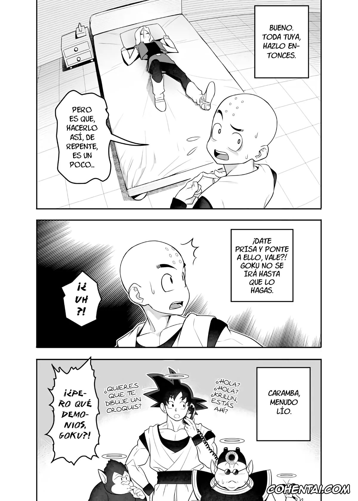 Dragon Ball Z porno, Android 18 porno, Krillin porno, H Shinai to Derarenai Seishin to Toki no Heya (Dragon Ball Z), pagina 2