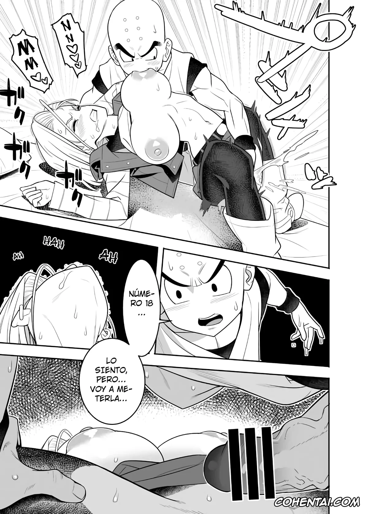 Dragon Ball Z xxx, Android 18 xxx, Krillin xxx, H Shinai to Derarenai Seishin to Toki no Heya (Dragon Ball Z), pagina 7