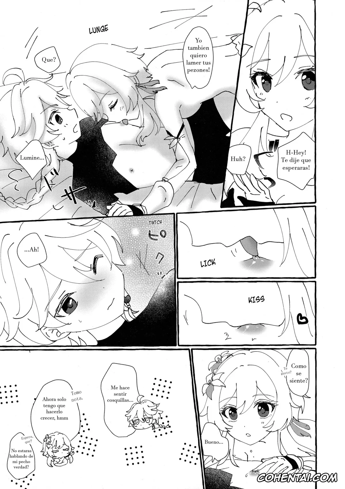 Genshin Impact porno, Aether porno, Lumine porno, Futari de Manegoto. (Genshin Impact), pagina 14
