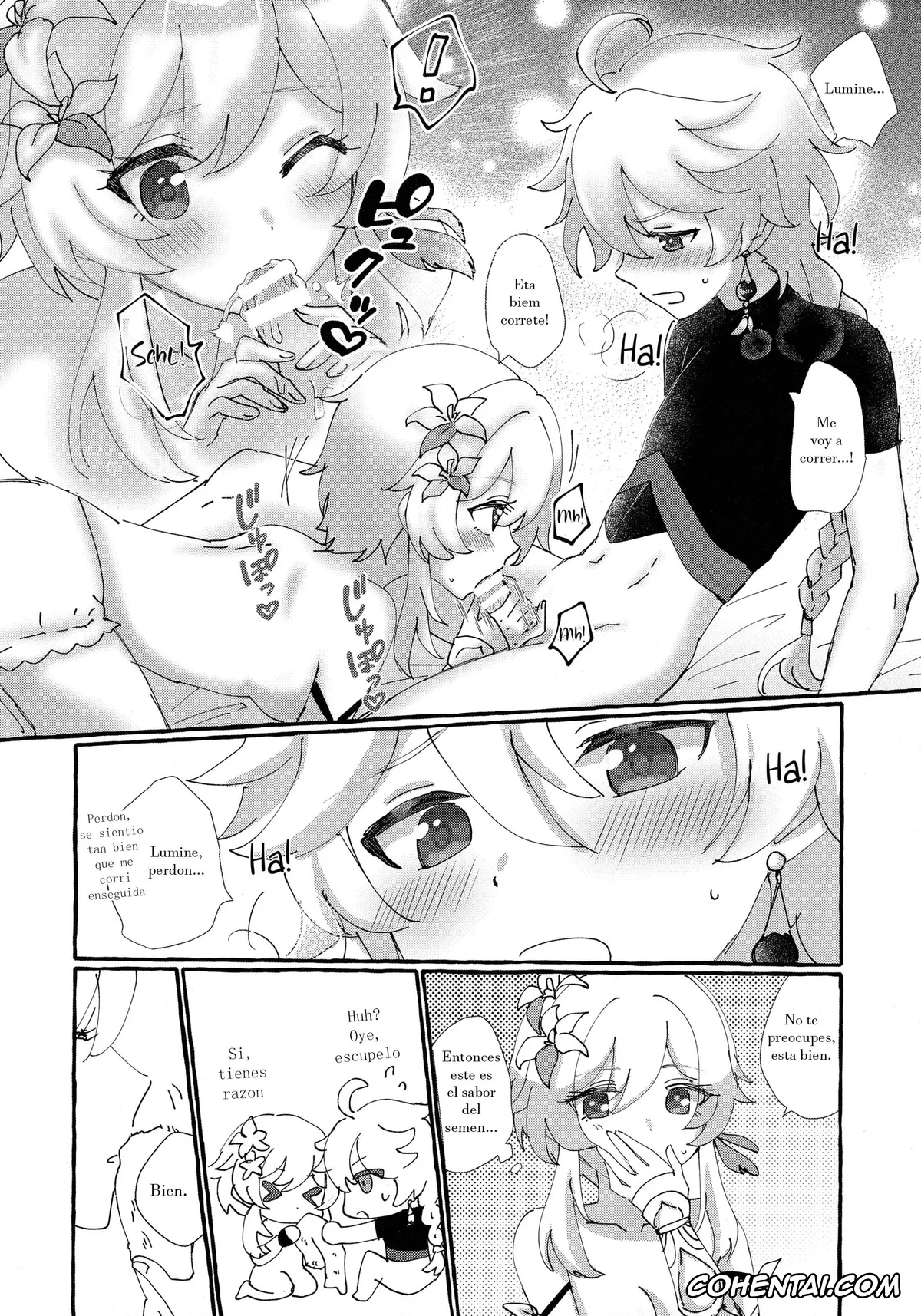 Genshin Impact porno, Aether porno, Lumine porno, Futari de Manegoto. (Genshin Impact), pagina 17