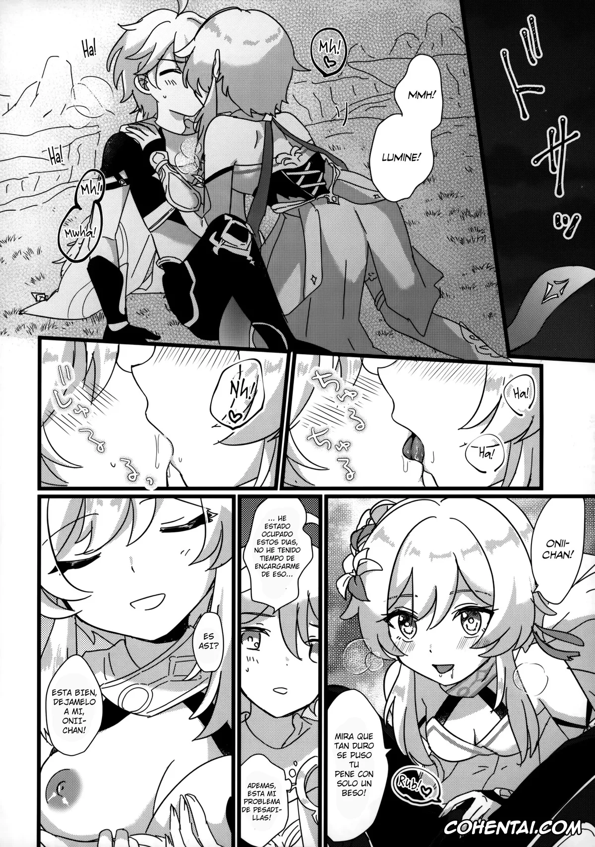 Genshin Impact hentai, Aether hentai, Lumine hentai, Mata Aetane Onii-chan (Genshin Impact), pagina 9