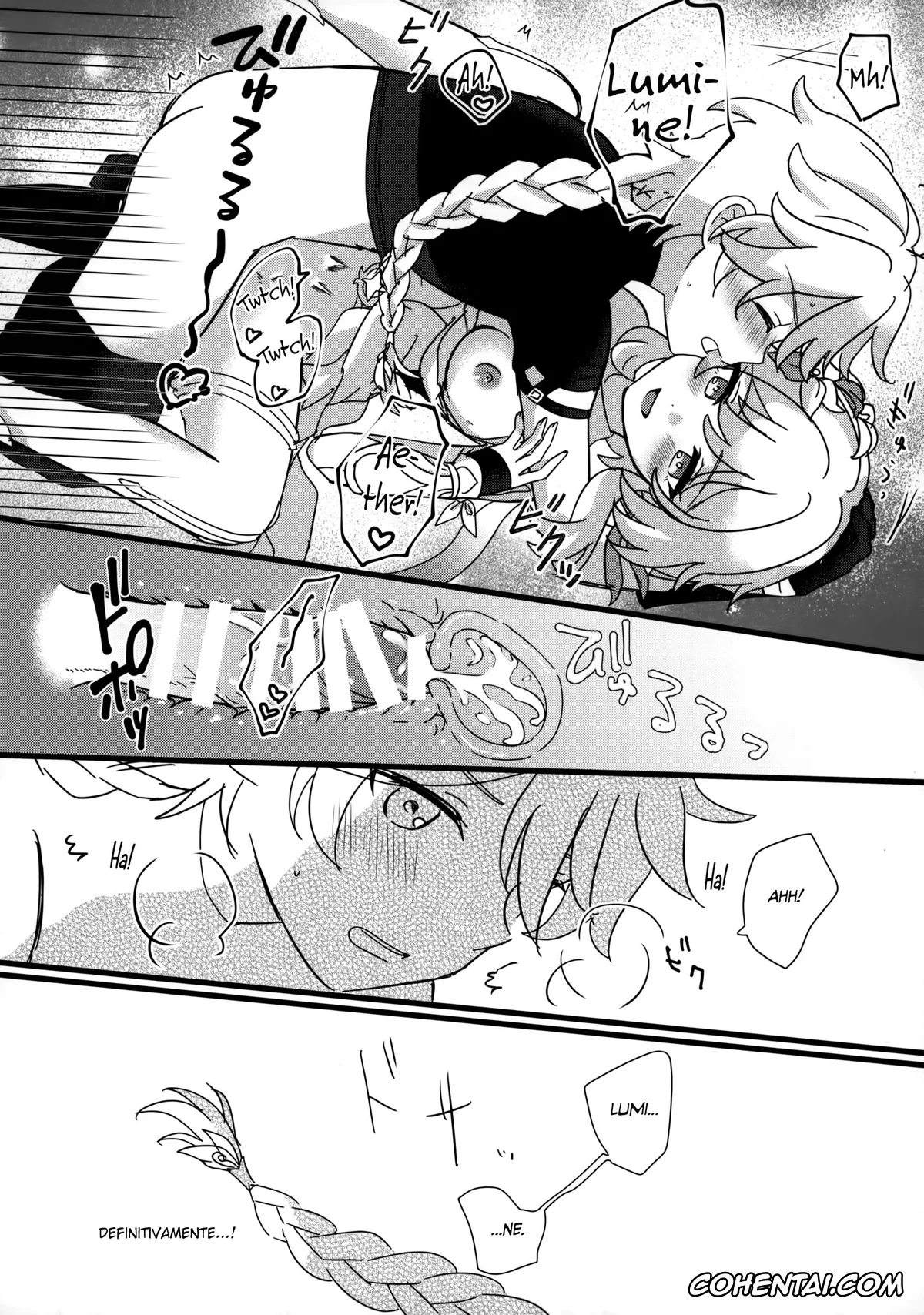 Genshin Impact hentai, Aether hentai, Lumine hentai, Mata Aetane Onii-chan (Genshin Impact), pagina 21