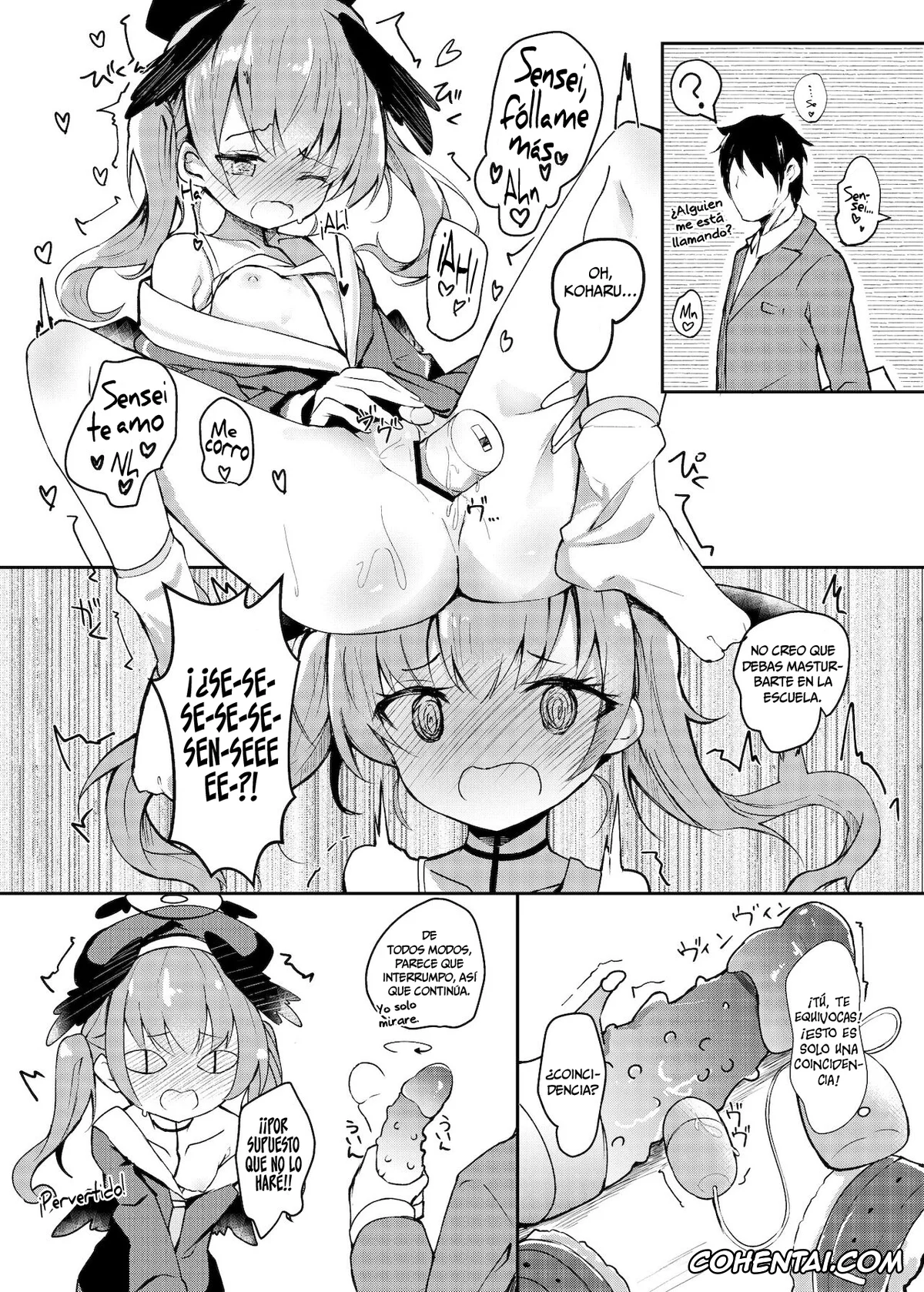 Blue Archive hentai, Azusa Shirasu hentai, Hanako Urawa hentai, Hifumi Ajitani hentai, Koharu Shimoe hentai, Hoshuu Jugyoubu Seikatsu Kiroku (Blue Archive), pagina 9