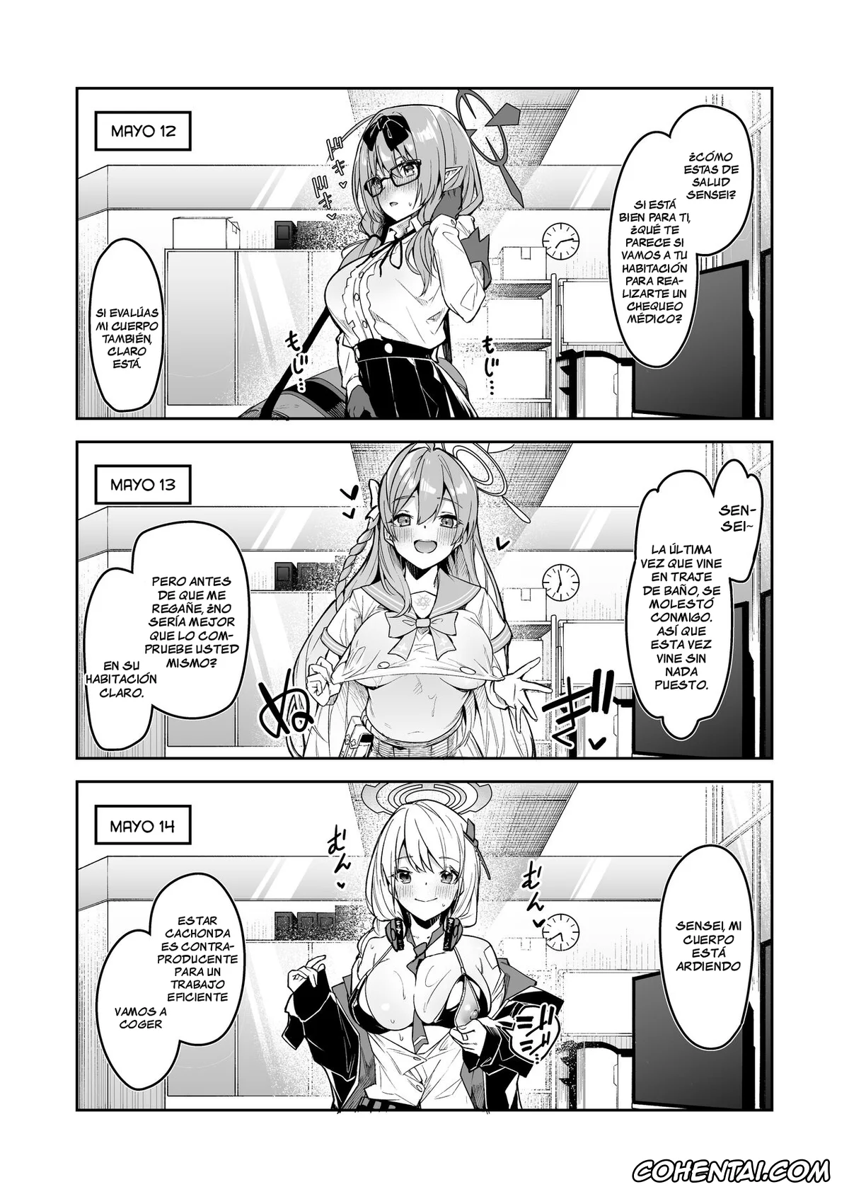Blue Archive hentai, Yuuka Hayase hentai, Watashi ga Sensei no Musessou o Kyousei Shimasu! (Blue Archive), pagina 3