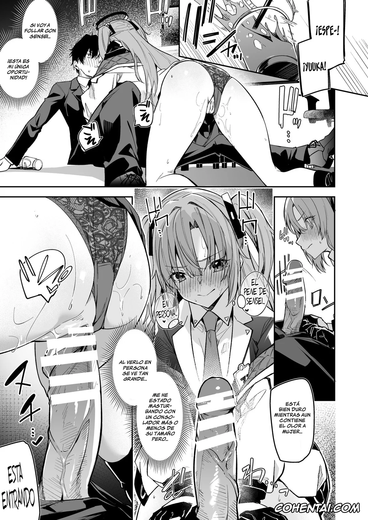 Blue Archive hentai, Yuuka Hayase hentai, Watashi ga Sensei no Musessou o Kyousei Shimasu! (Blue Archive), pagina 9
