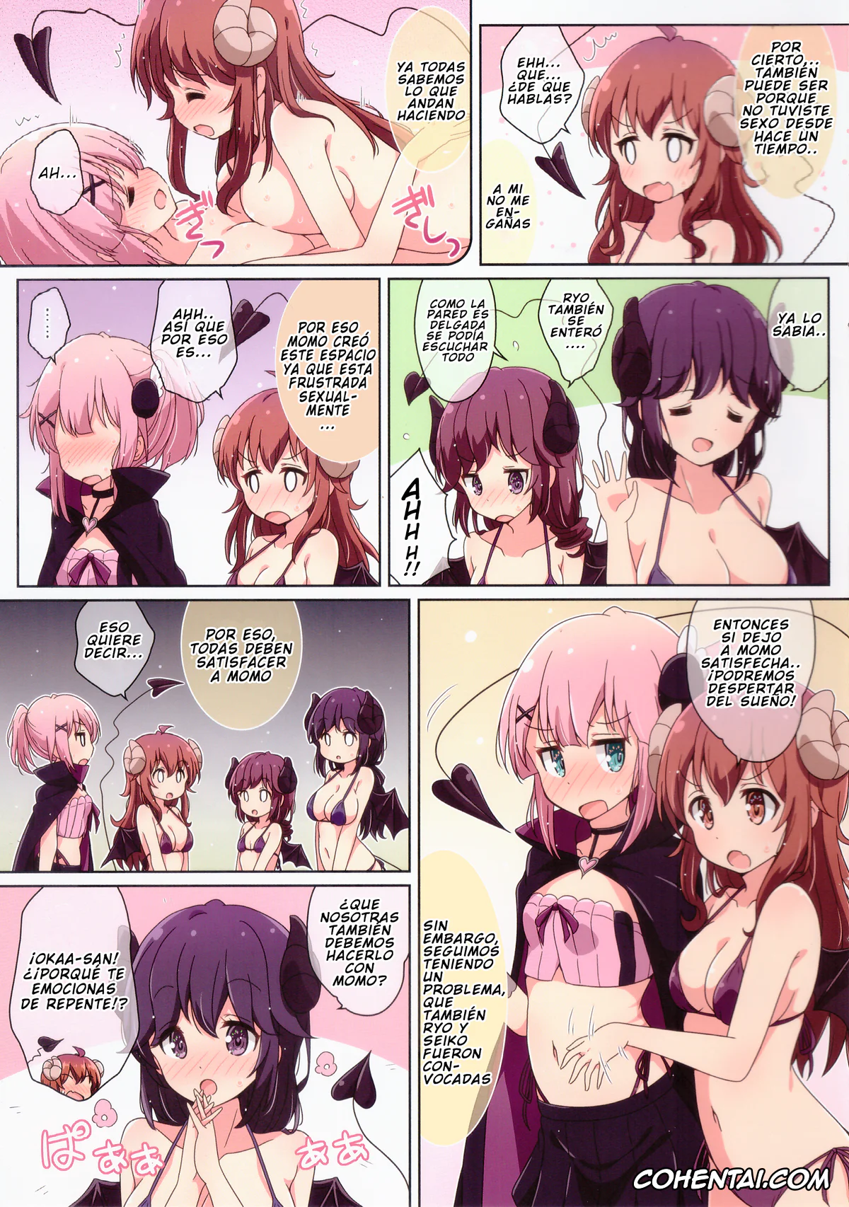 Machikado Mazoku | The Demon Girl Next Door porno, Momo Chiyoda porno, Ryoko Yoshida porno, Yuko Yoshida | Shamiko porno, Mahou Shoujo no Yume Jijou (Machikado Mazoku), pagina 5
