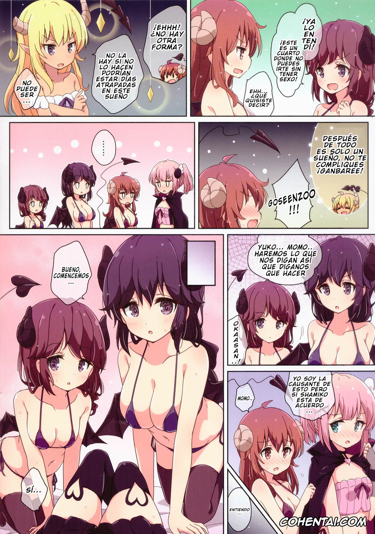 Machikado Mazoku | The Demon Girl Next Door hentai, Momo Chiyoda hentai, Ryoko Yoshida hentai, Yuko Yoshida | Shamiko hentai, Mahou Shoujo no Yume Jijou (Machikado Mazoku), pagina 6