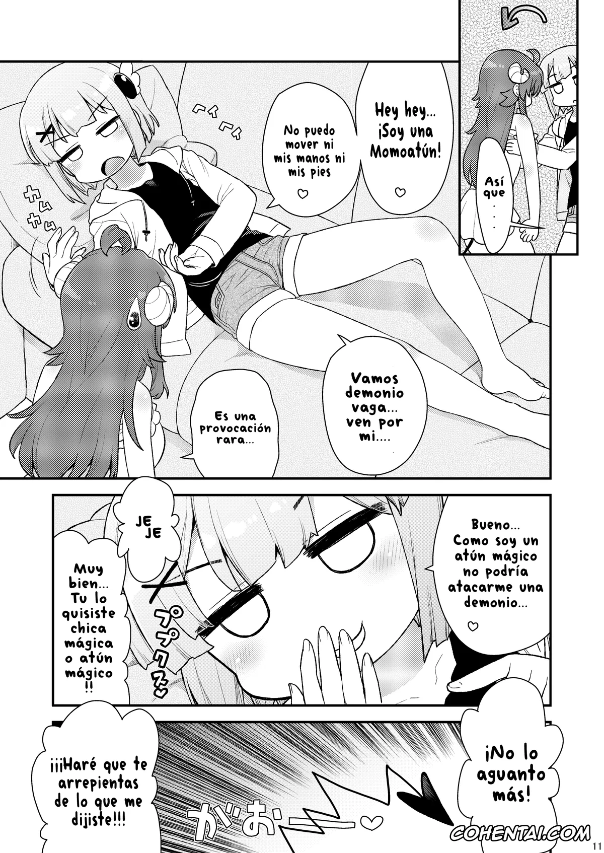 Machikado Mazoku | The Demon Girl Next Door xxx, Momo Chiyoda xxx, Yuko Yoshida | Shamiko xxx, Momo-san no Akarui Shami-ochi Keikaku (Machikado Mazoku), pagina 10
