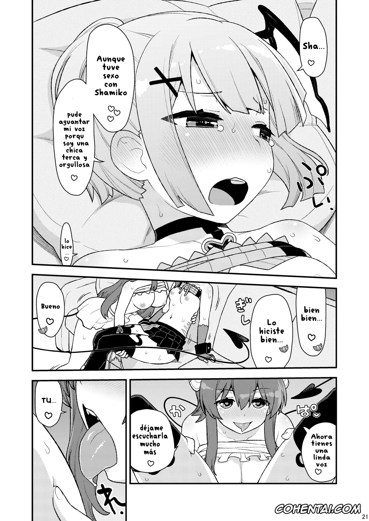 Machikado Mazoku | The Demon Girl Next Door porno, Momo Chiyoda porno, Yuko Yoshida | Shamiko porno, Momo-san no Akarui Shami-ochi Keikaku (Machikado Mazoku), pagina 20